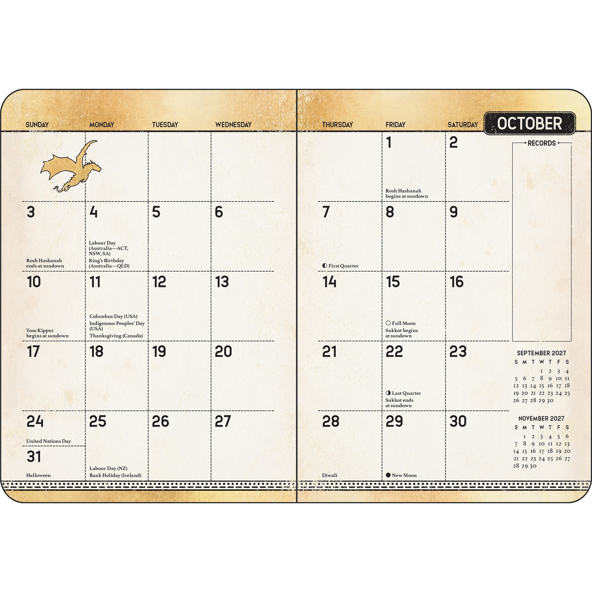 Fourth Wing 2027 Engagement Calendar