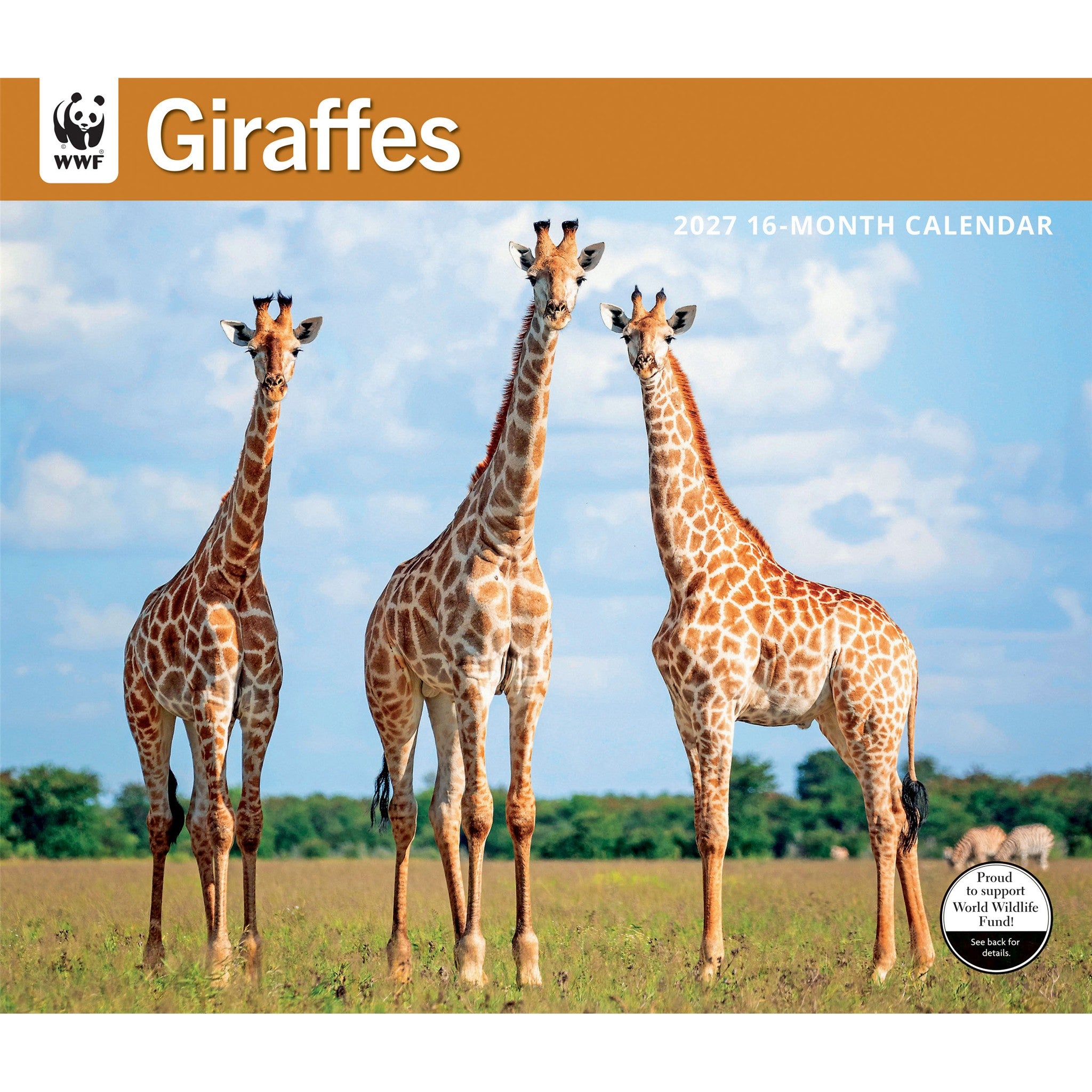 Calendrier mural 2027 WWF Girafes