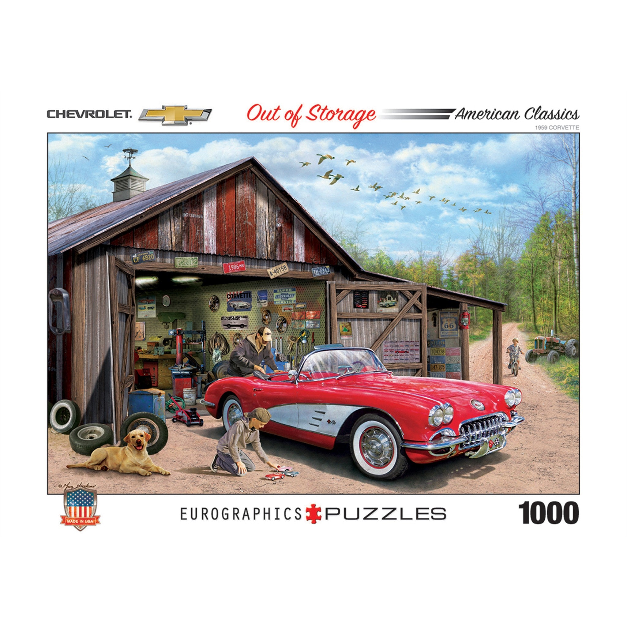 Puzzle de 1000 pièces sorti du rangement