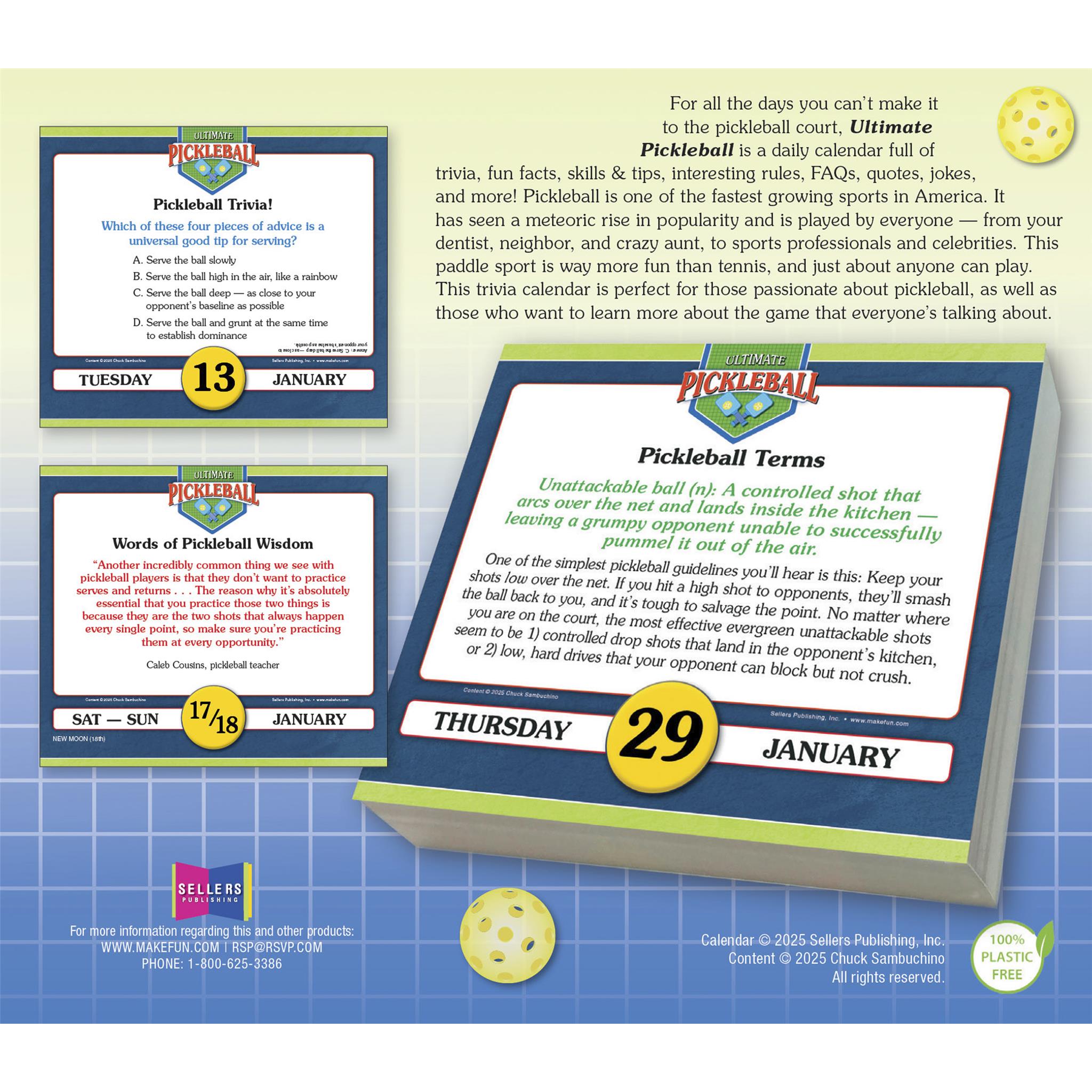 Calendrier Ultimate Pickleball 2026