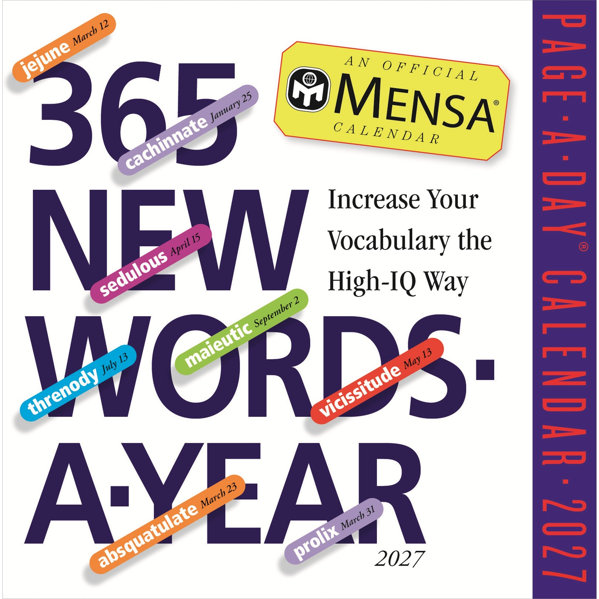 New Words Mensa 2027 Box Calendar