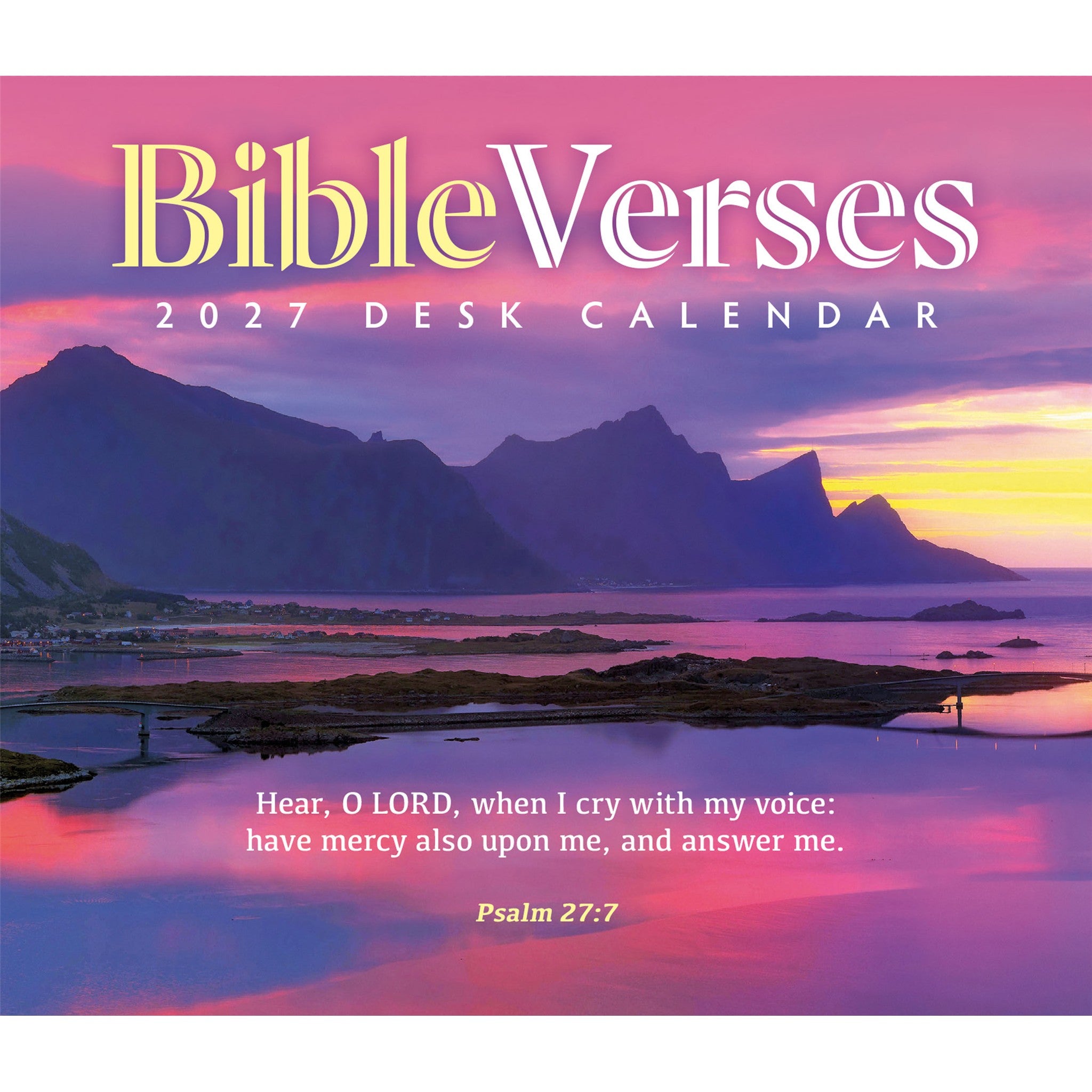 Calendrier de bureau 2027 : Versets bibliques