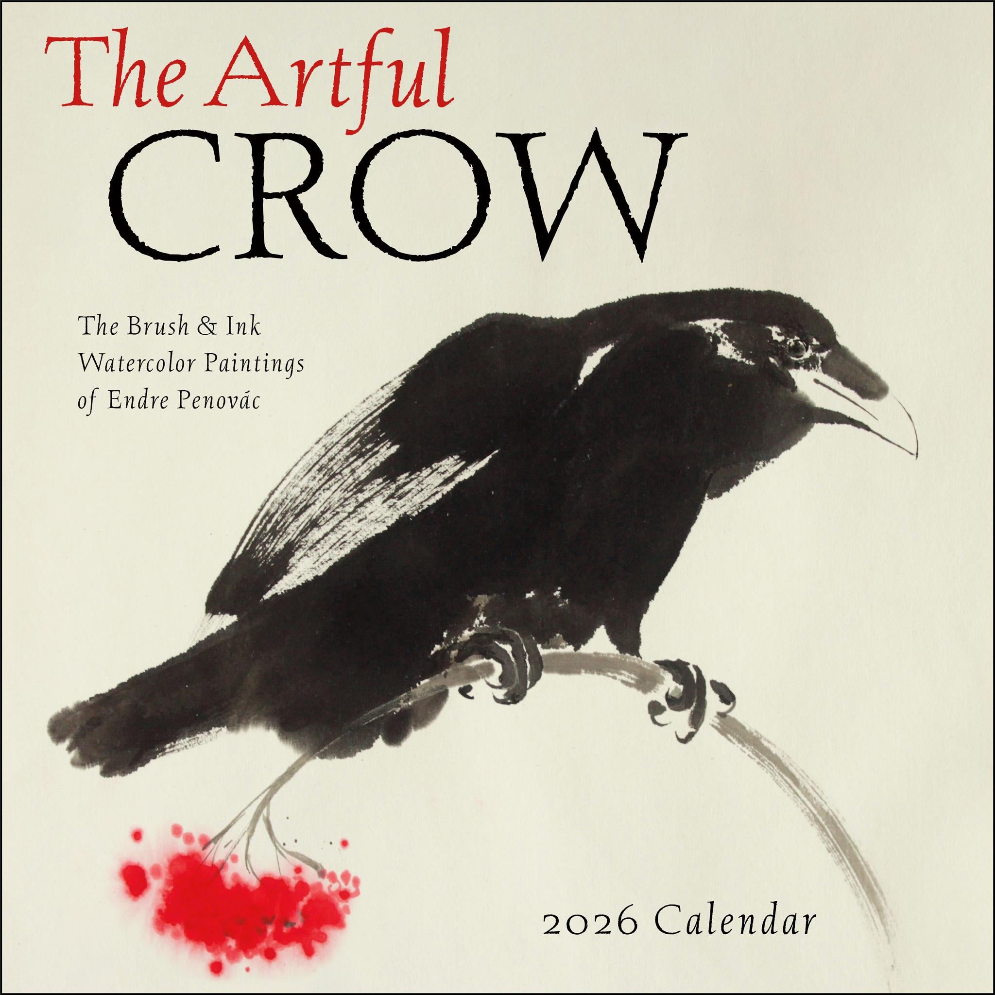 Calendrier mural Artful Crow 2026 - Disponible uniquement en ligne