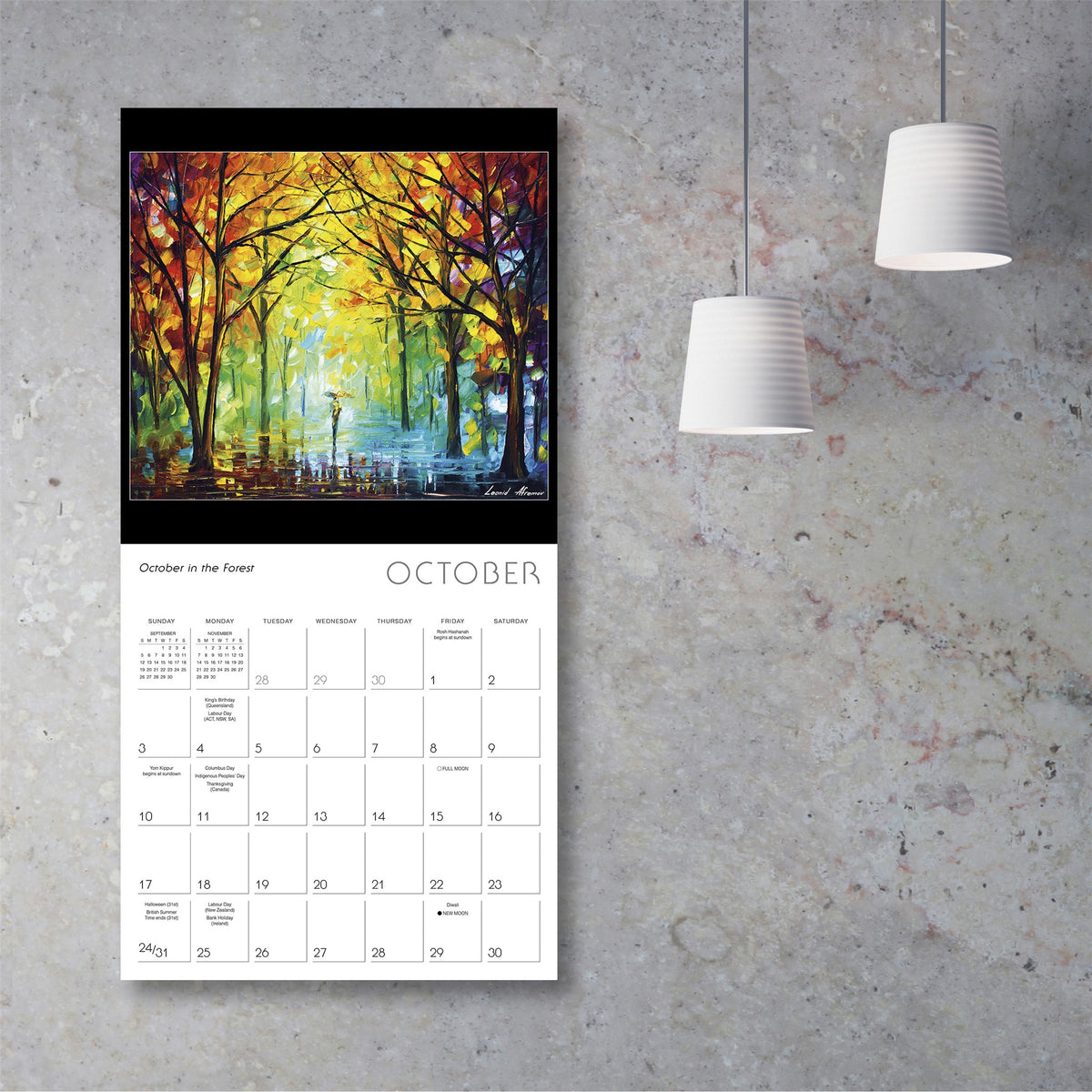 Calendrier mural 2027 Impressions de lumière - En ligne seulement