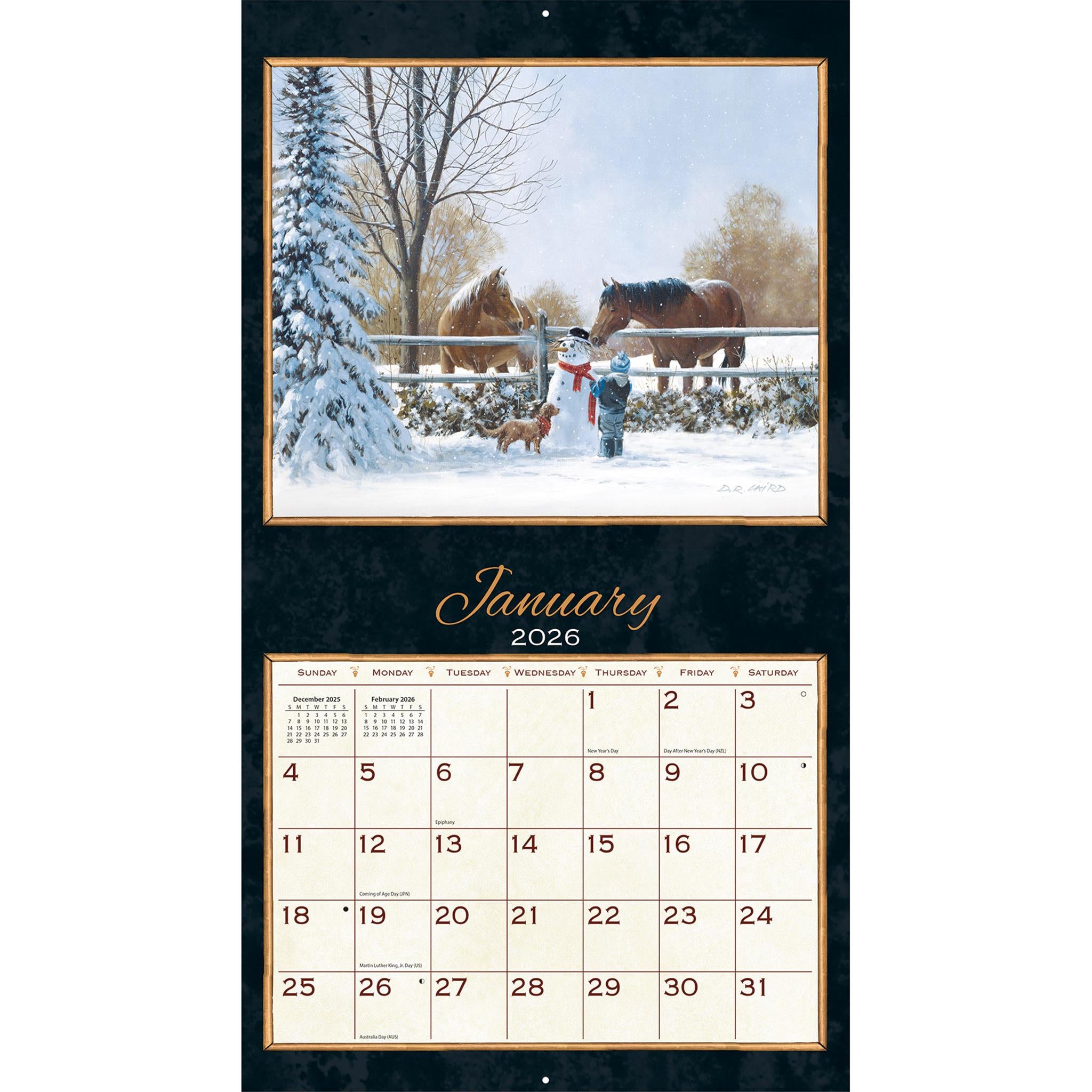 Treasured Times 2026 Deluxe Special Edition Wall Calendar with Print