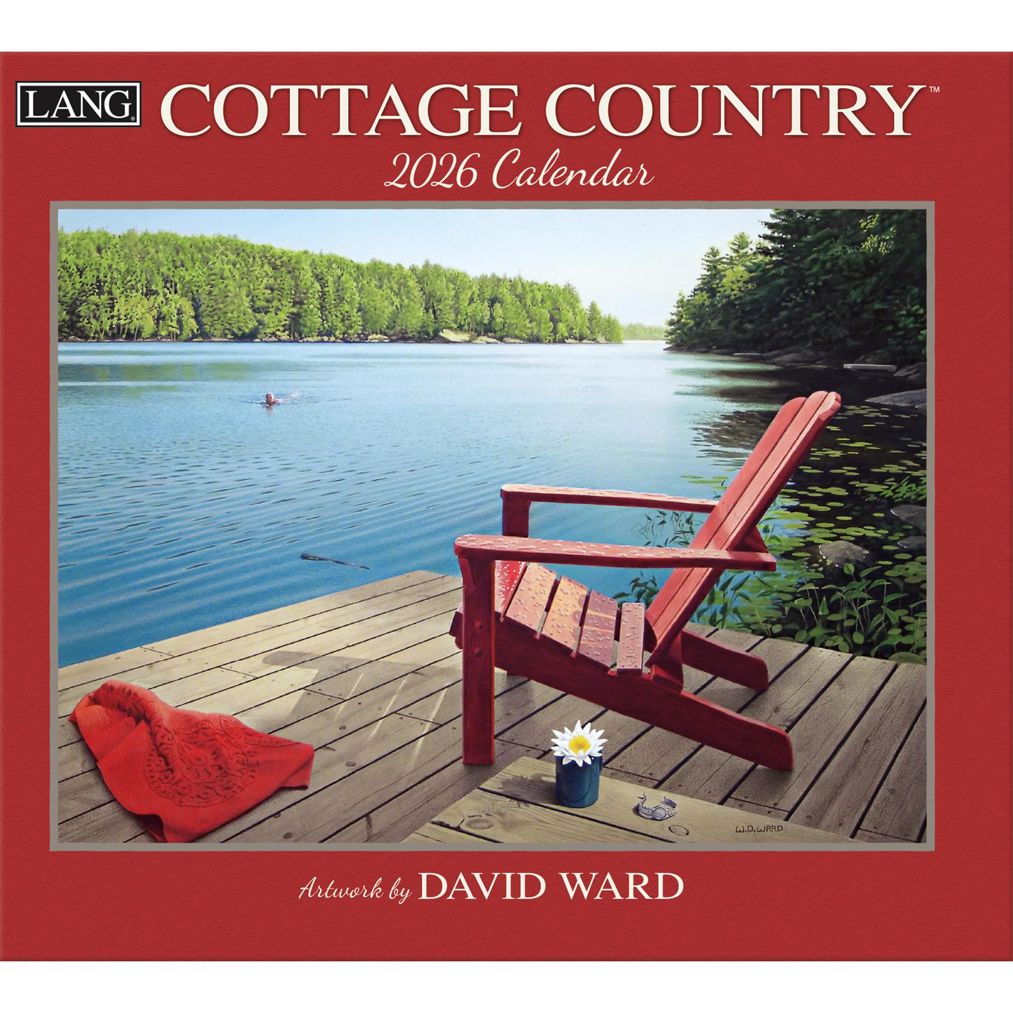 Calendrier mural de luxe Cottage Country 2026