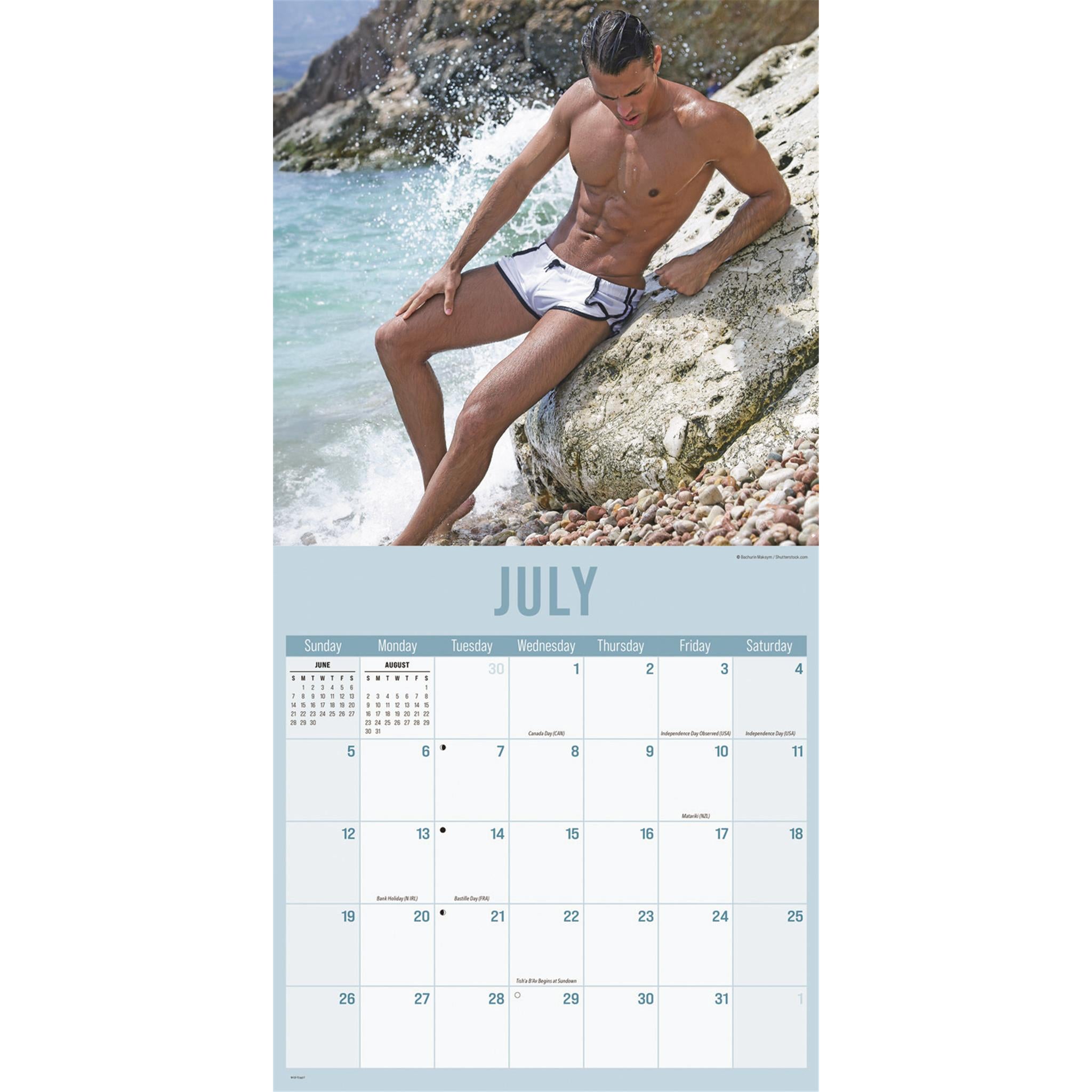 Calendrier mural Hunks In Trunks 2026