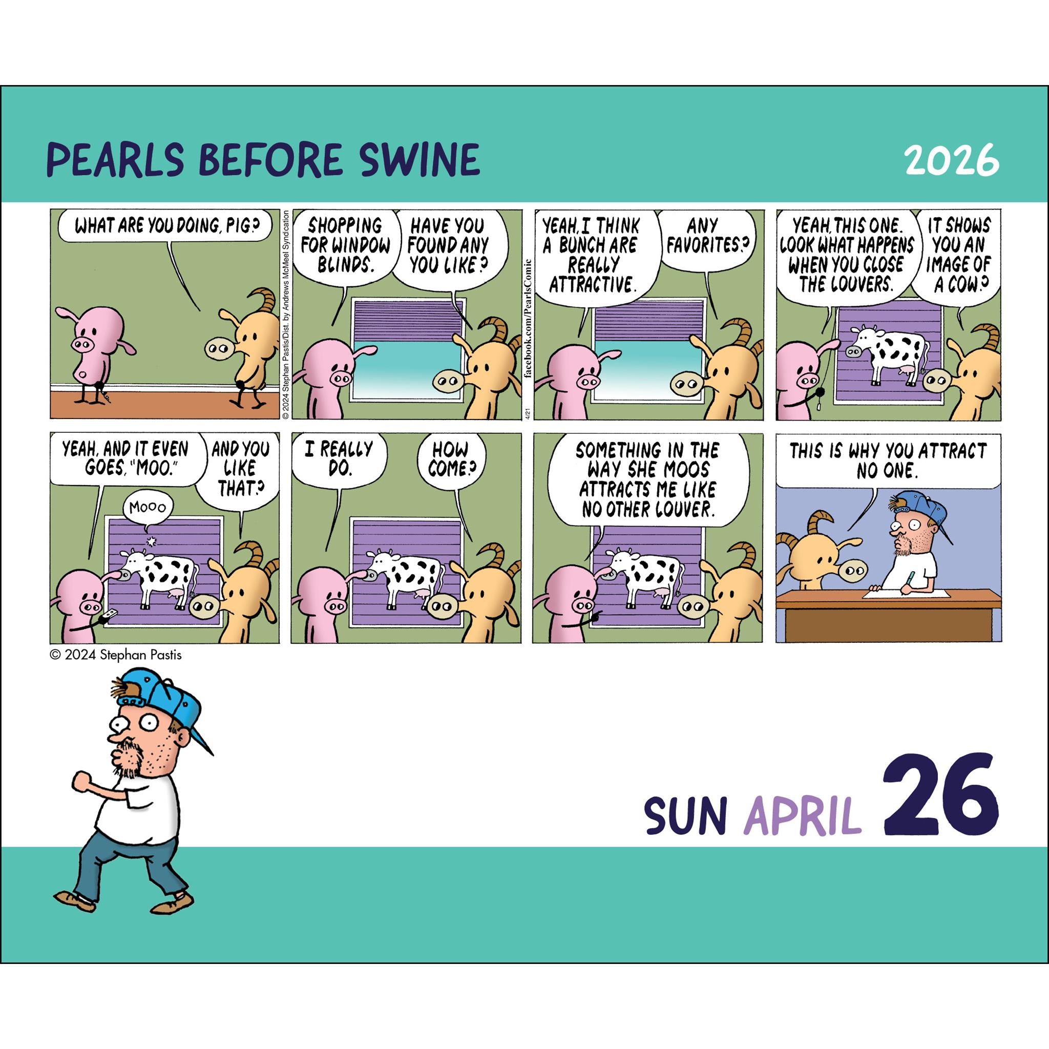 Calendrier de la boîte Pearls Before Swine 2026