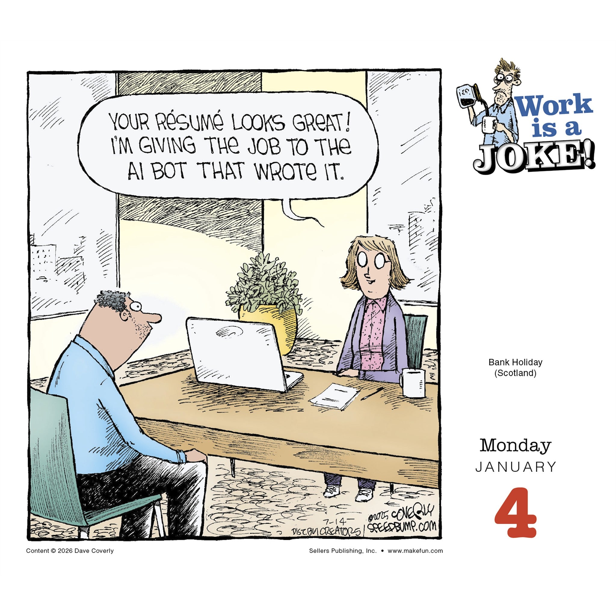 Work is a Joke 2027 Box Calendar