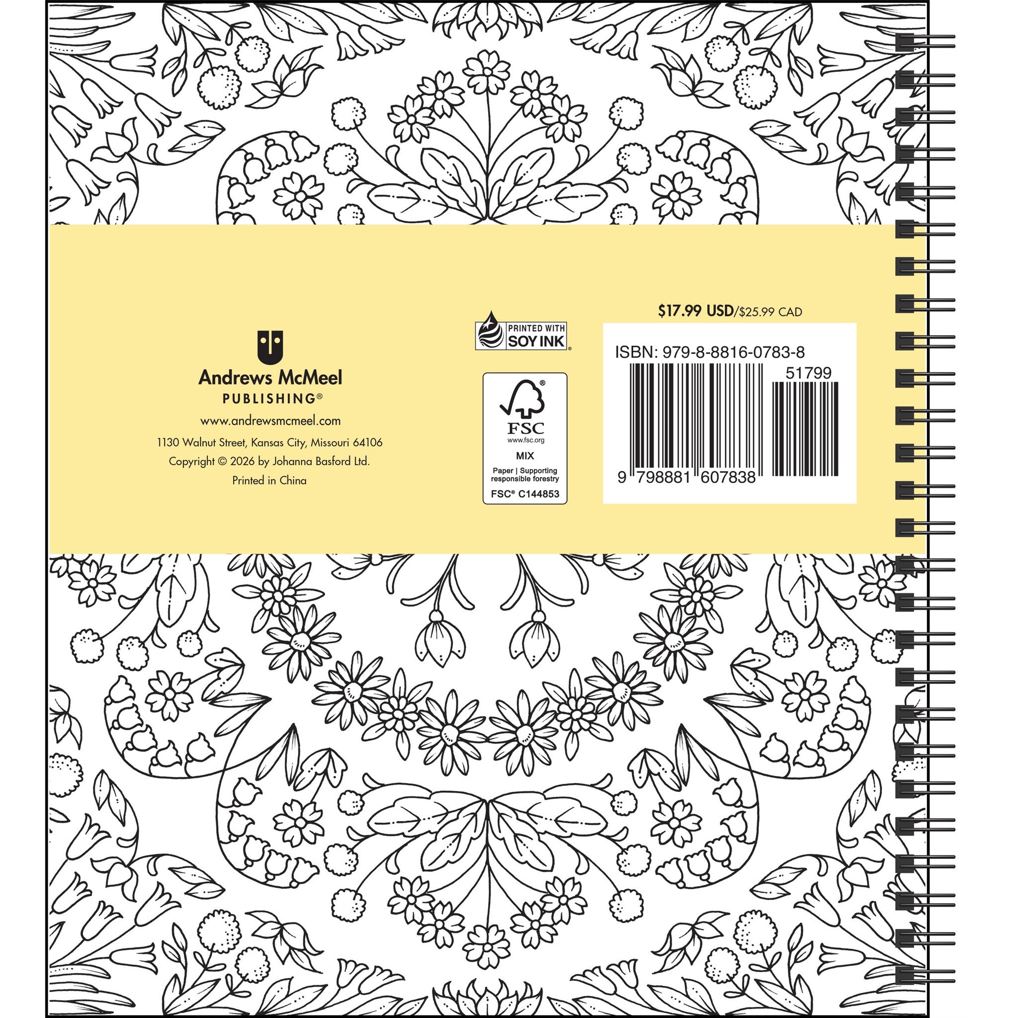 Johanna Basford 2027 Coloring Engagement Calendar