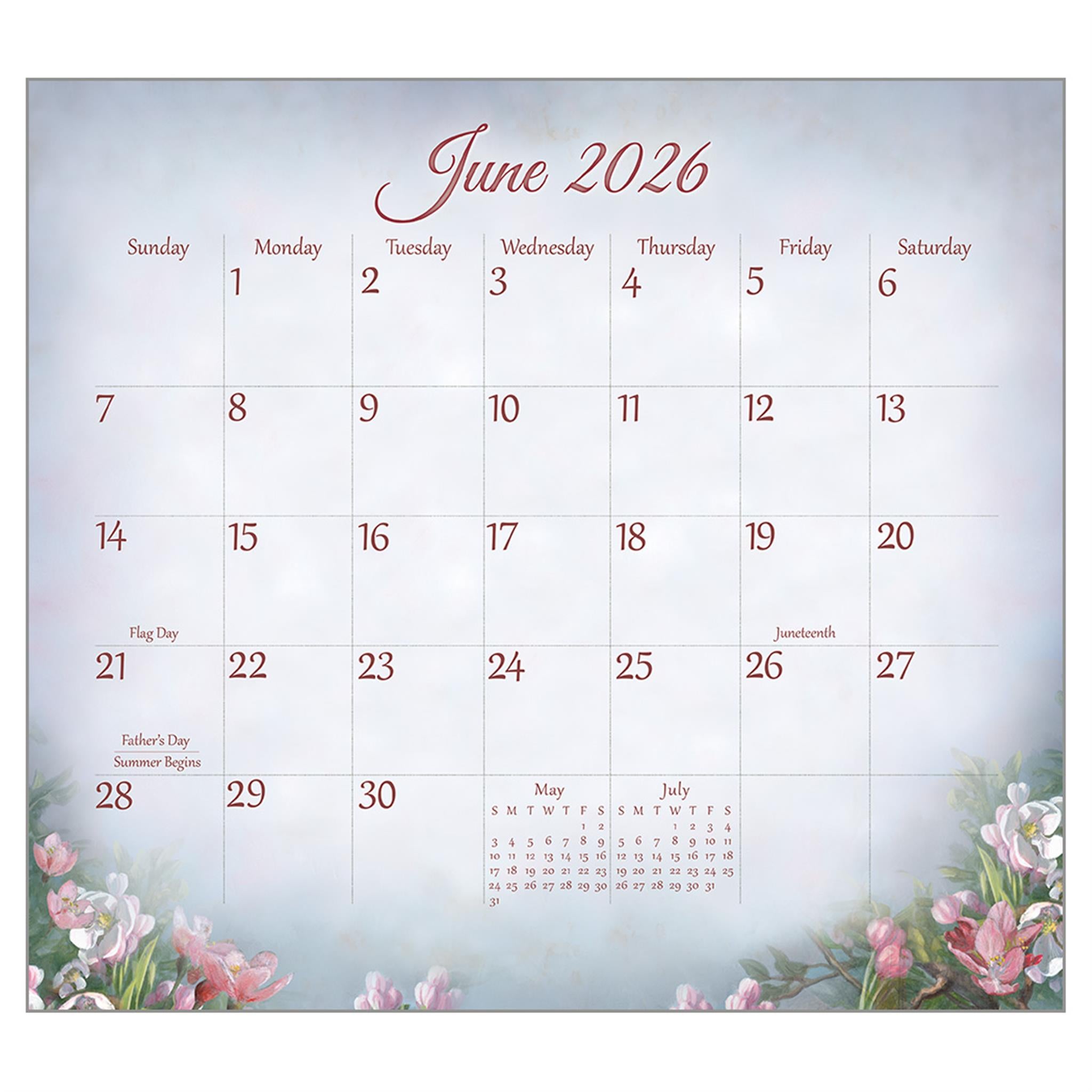 Songbirds Of Faith 2026 Deluxe Wall Calendar - Online Only
