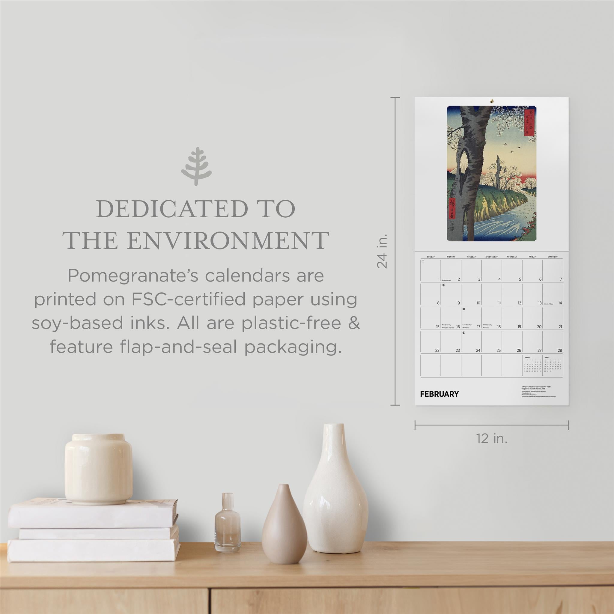 Calendrier mural Hiroshige 2026