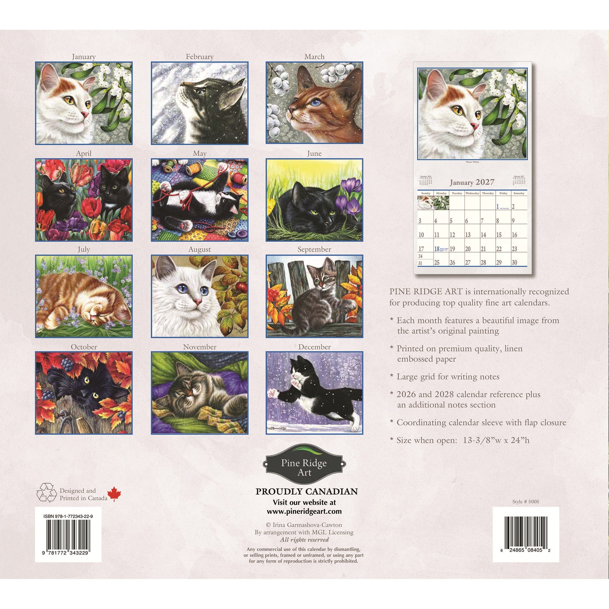 The Cat's Meow 2027 Wall Calendar - Online Only