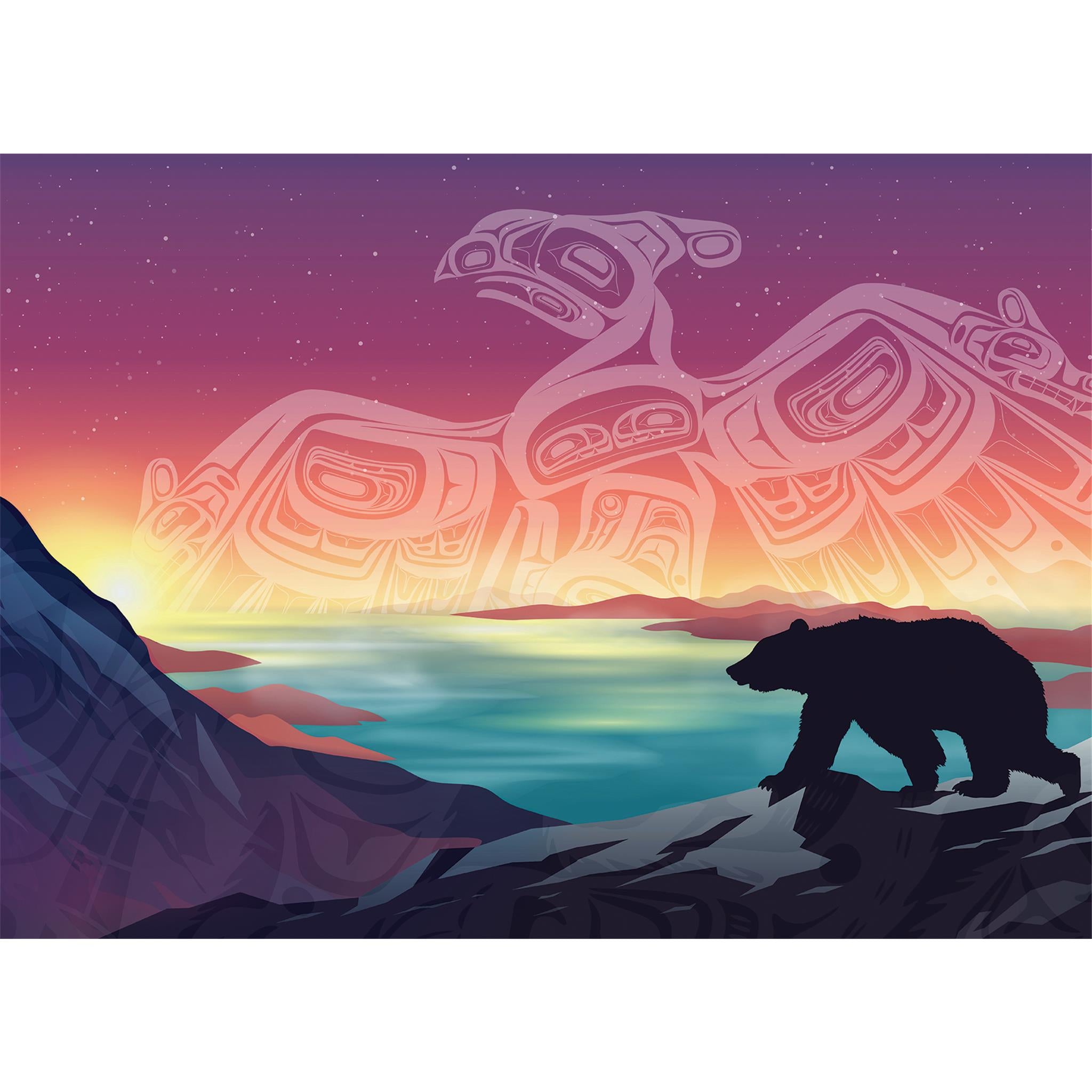 Crossings : Puzzle de 500 pièces Thunderbird et Bear, Cobble Hill