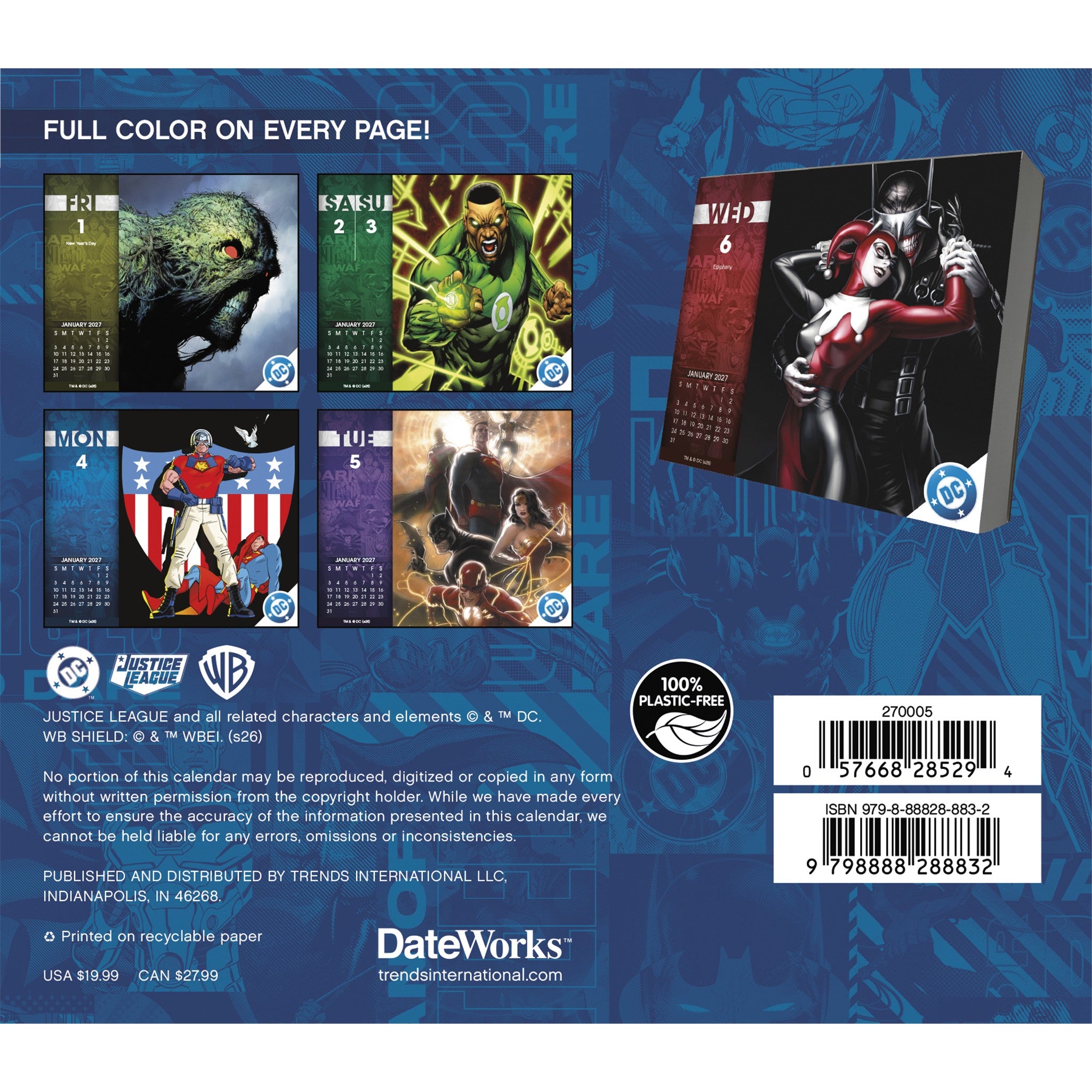 DC Comics 2027 Box Calendar - Online Only