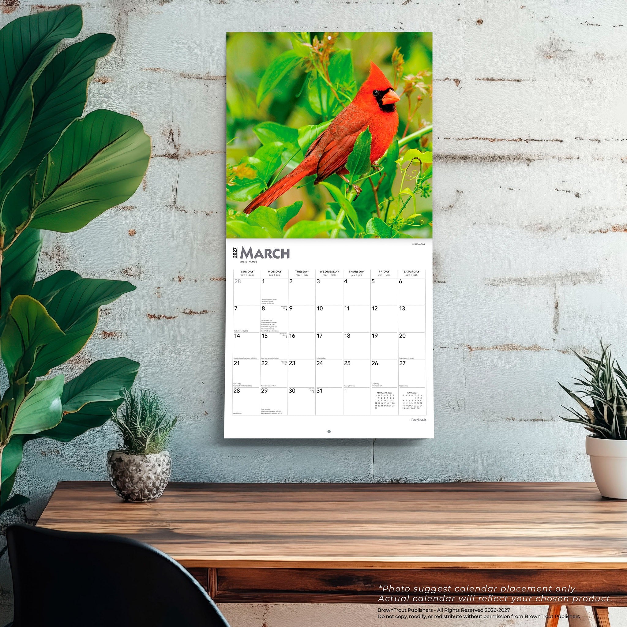 Cardinals 2027 Wall Calendar