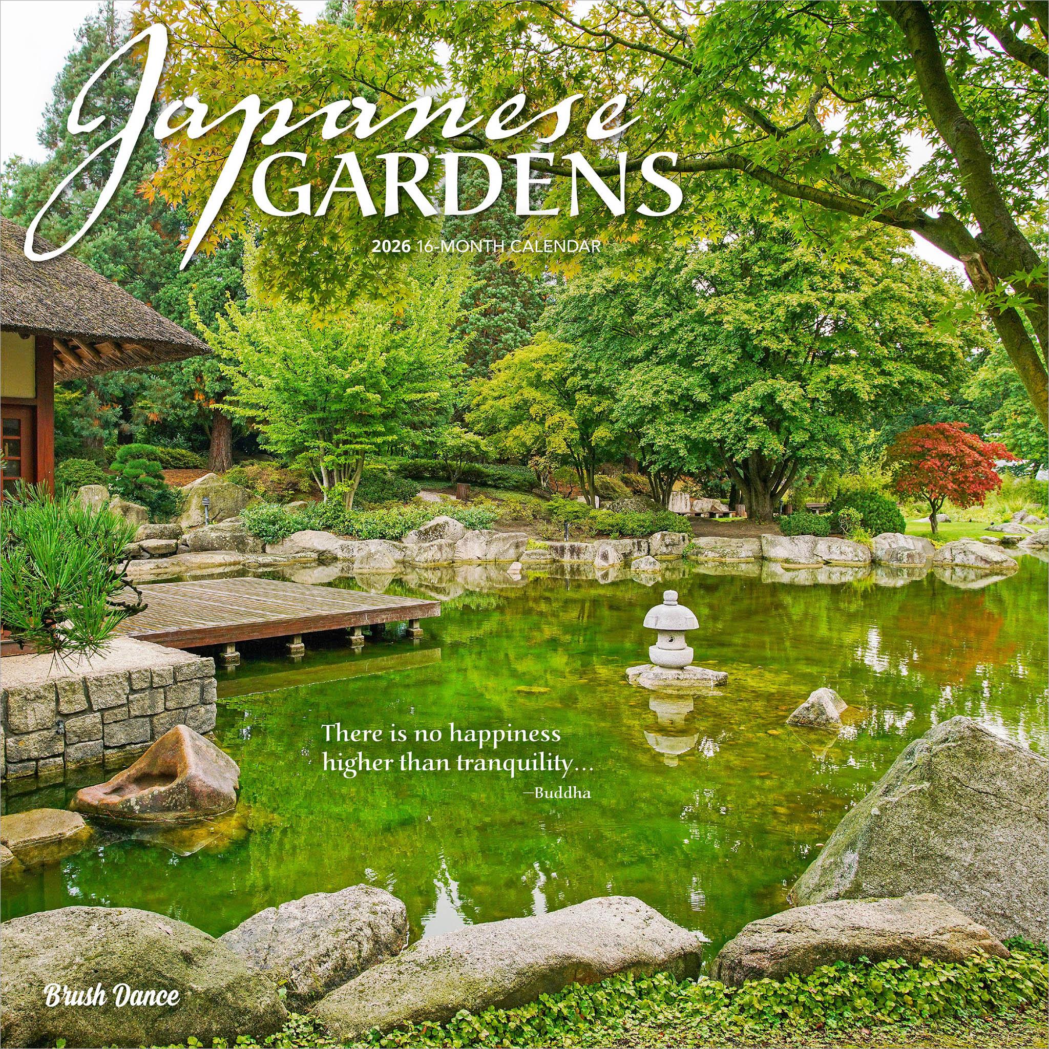 Calendrier mural Jardins japonais 2026