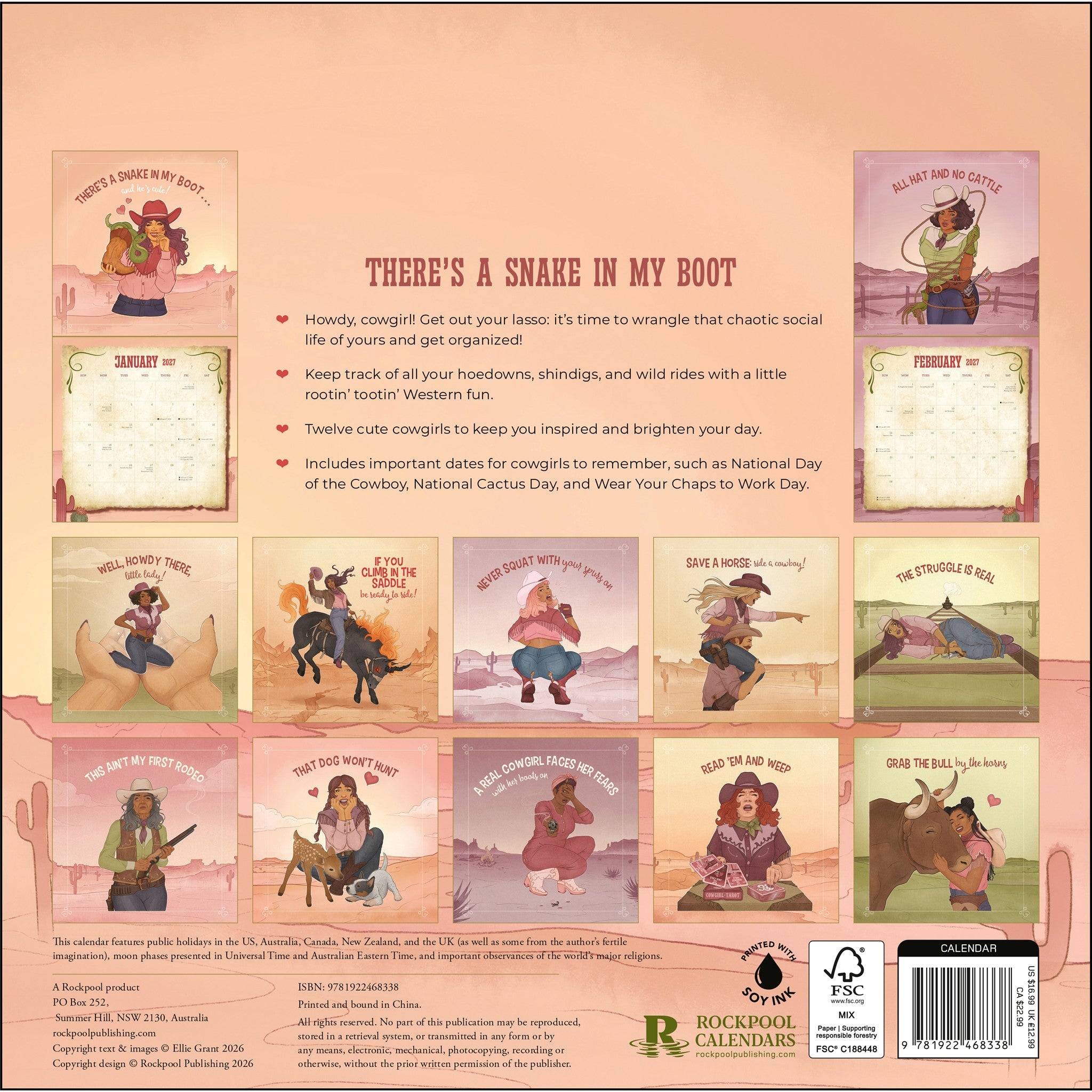 There's a Snake in My Boot 2027 Wall Calendar - Online Only