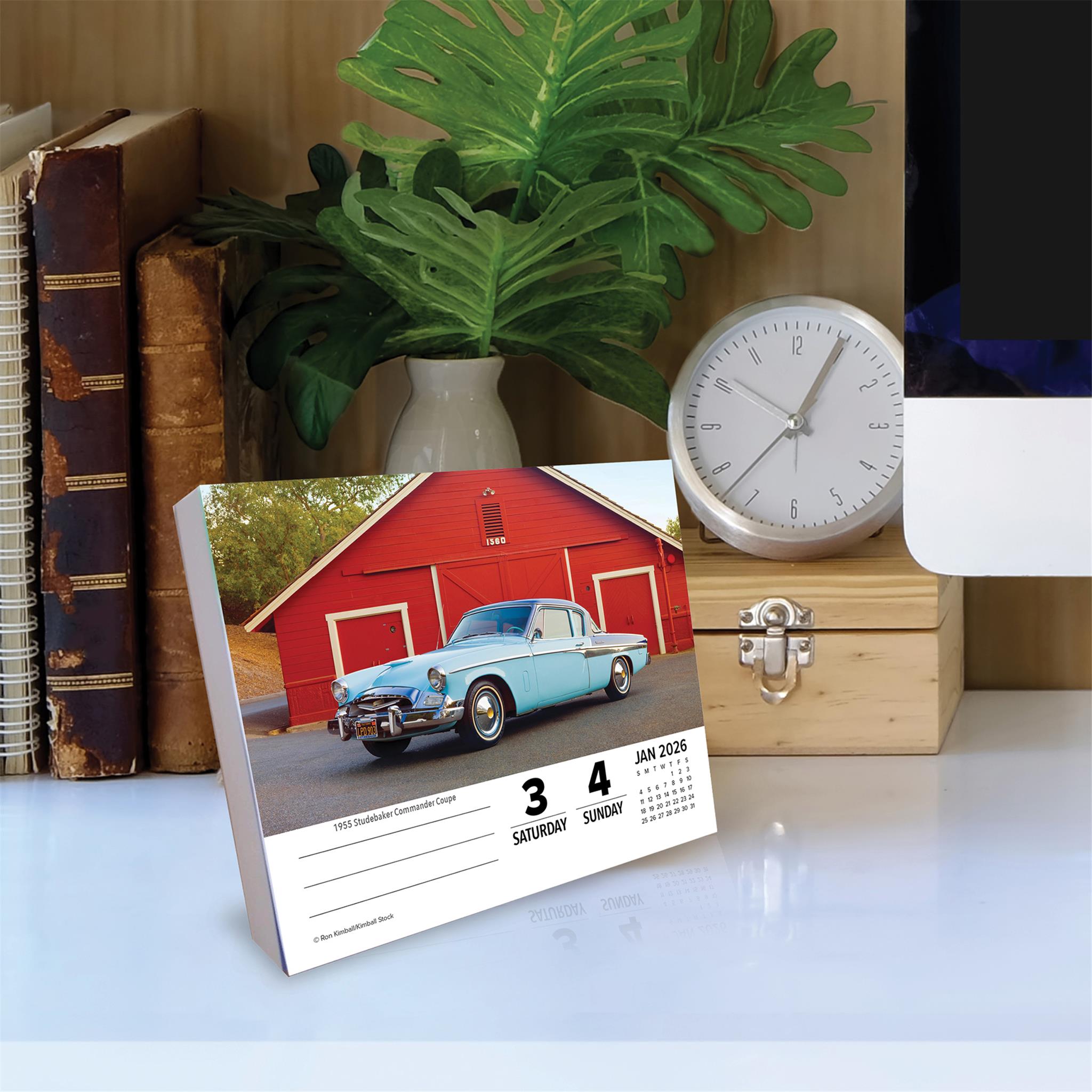 Calendrier en boîte Voitures et camions classiques 2026