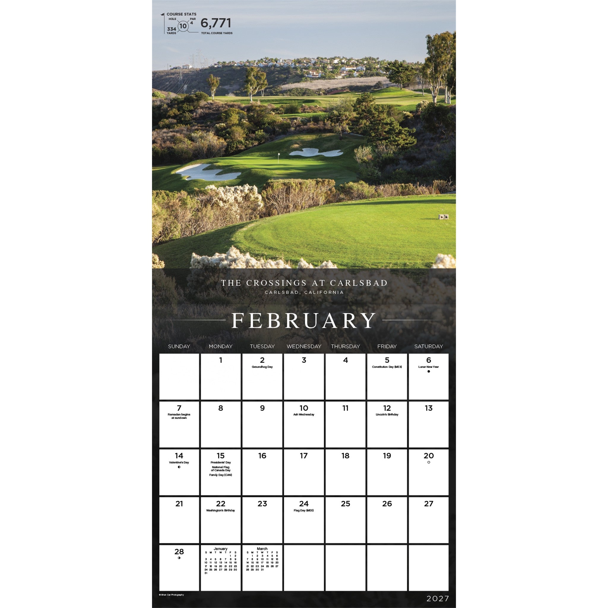 Sports Illustrated Golf Courses Exclusive with Print 2027 Wall Calendar