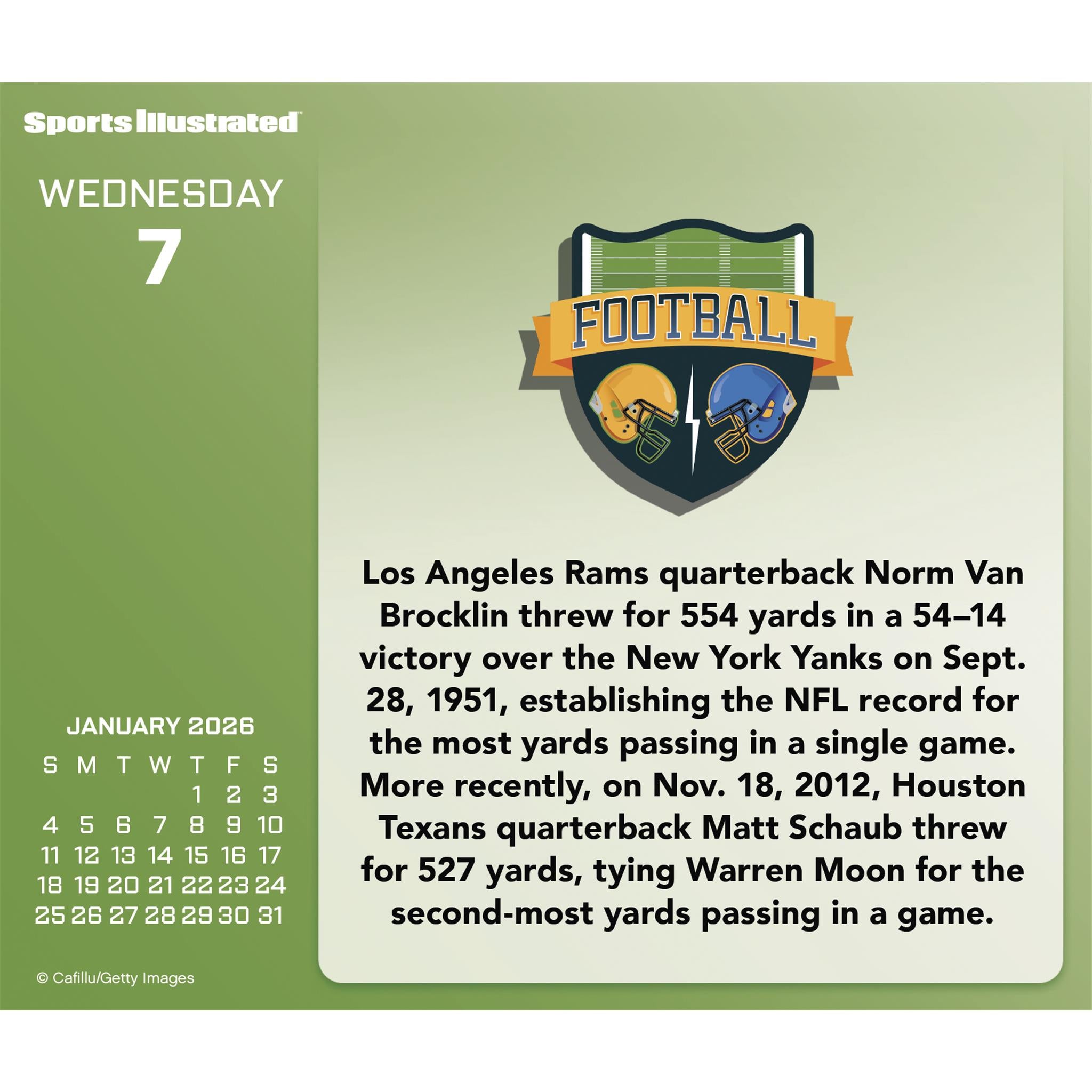 Calendrier Sports Illustrated Sports 2026 (édition en ligne uniquement)