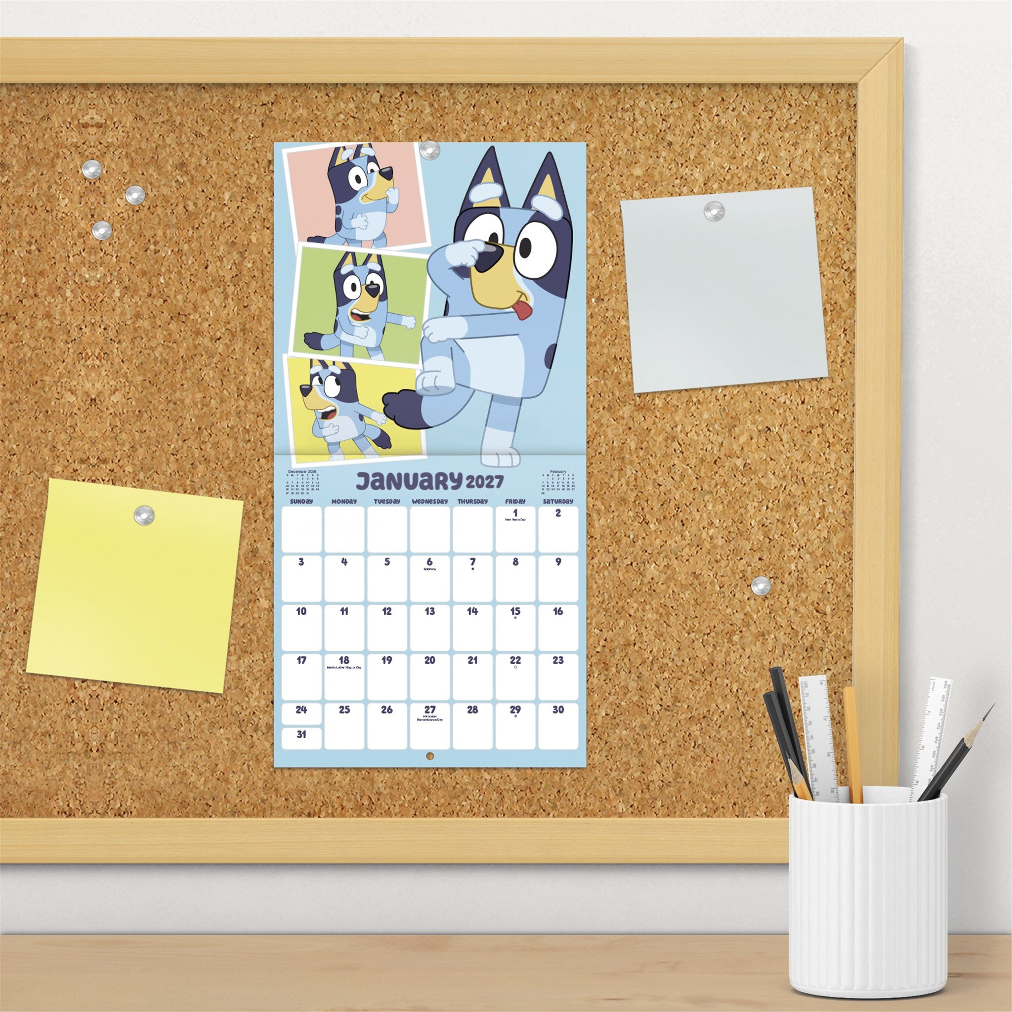 Bluey 2027 Mini Calendar