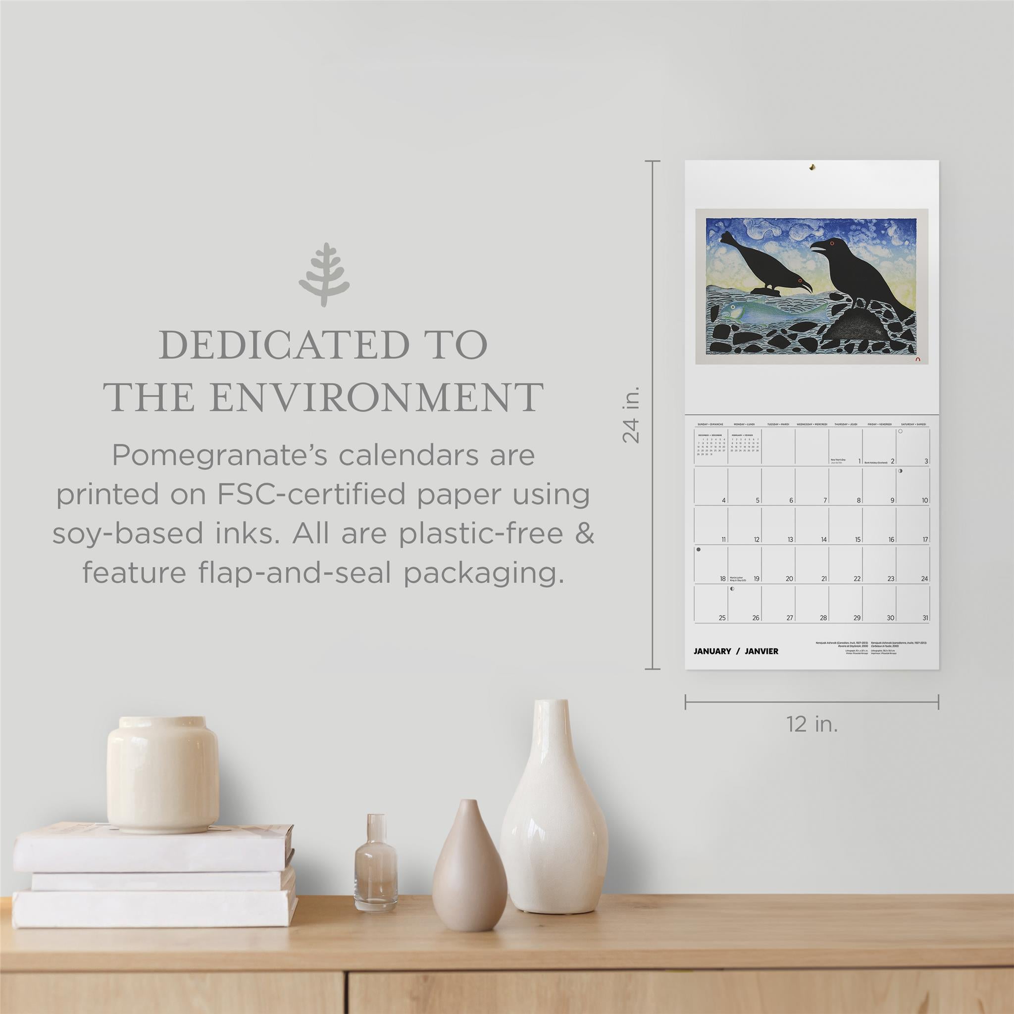 Calendrier mural Kenojuak Ashevak 2026