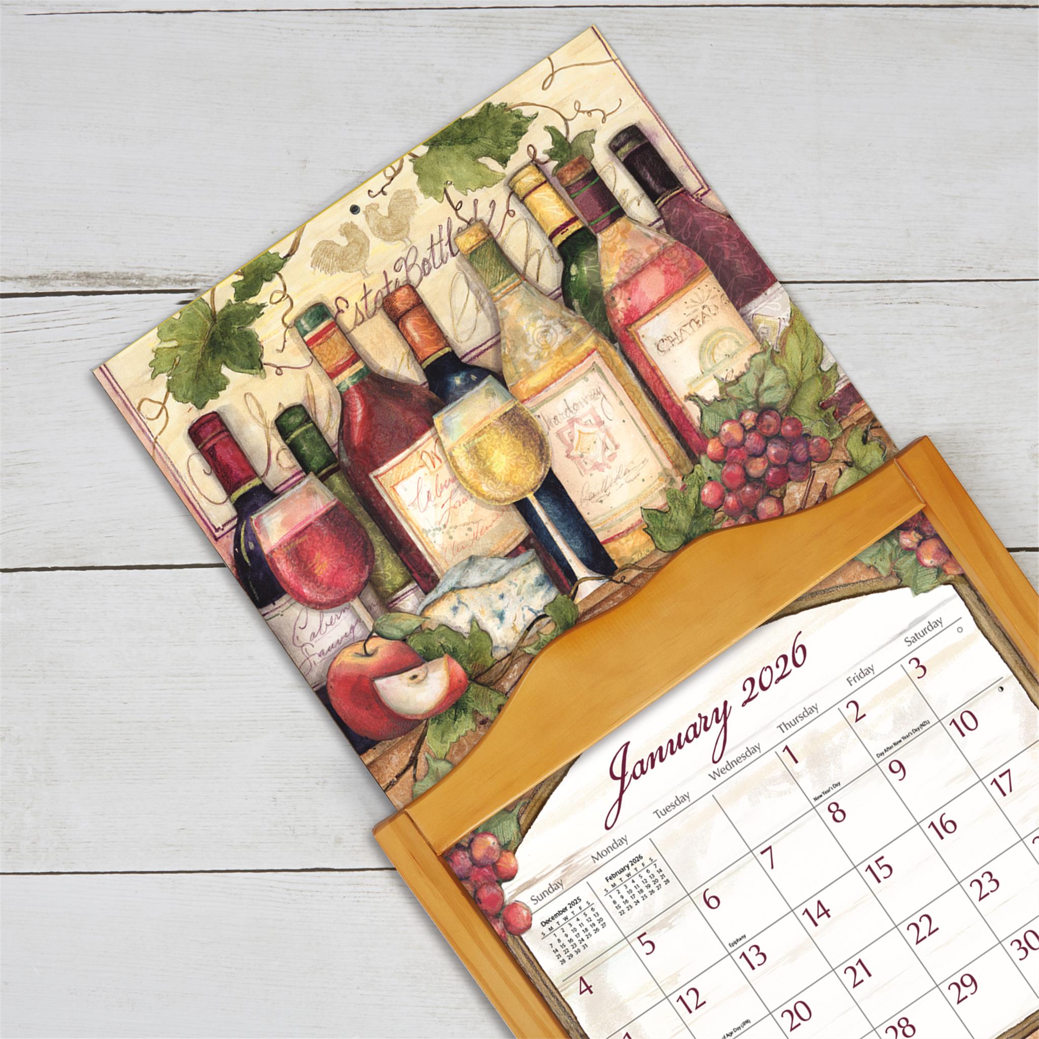 Wine Country 2026 Special Edition Wall Calendar with Print