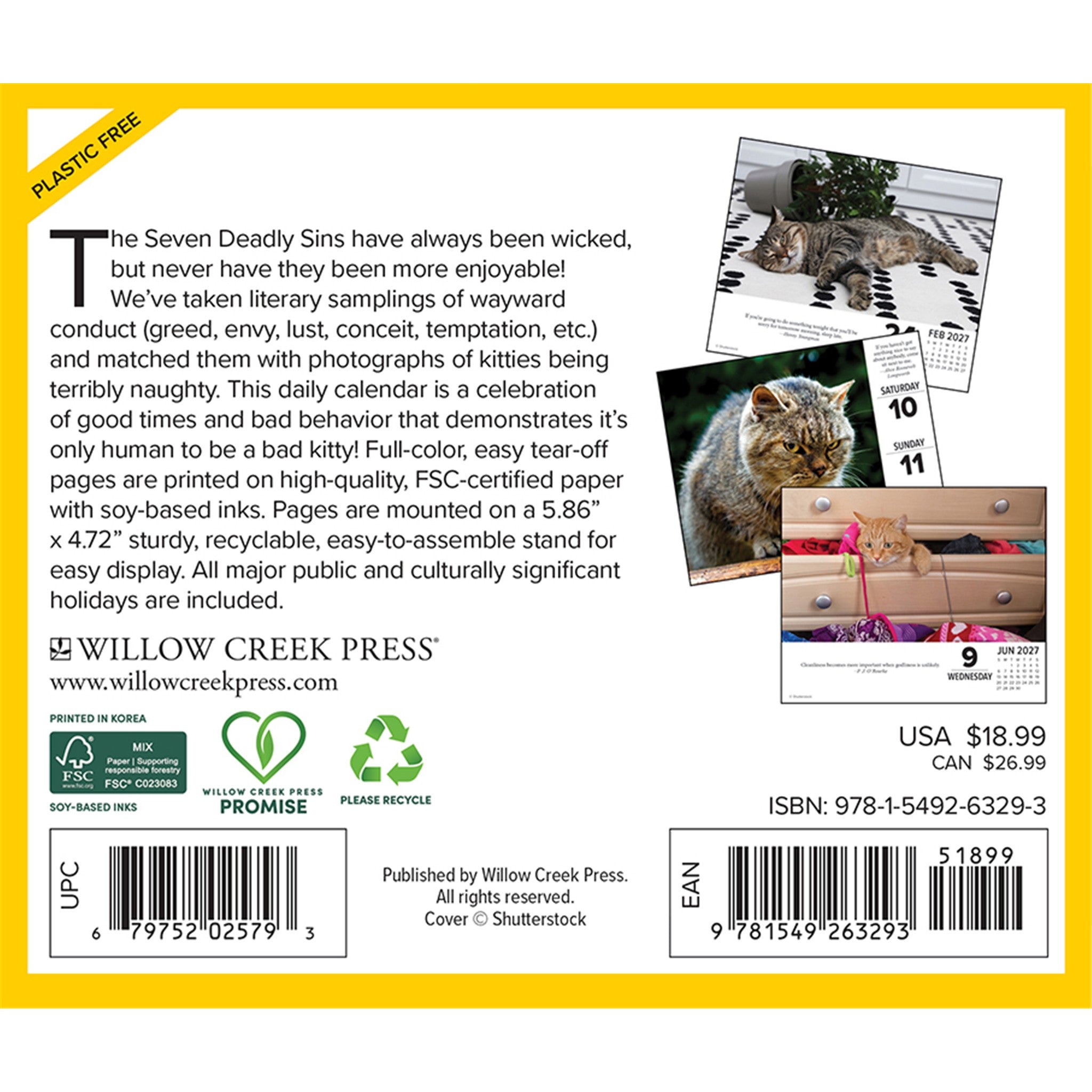 Bad Kitties 2027 Box Calendar - Online Only