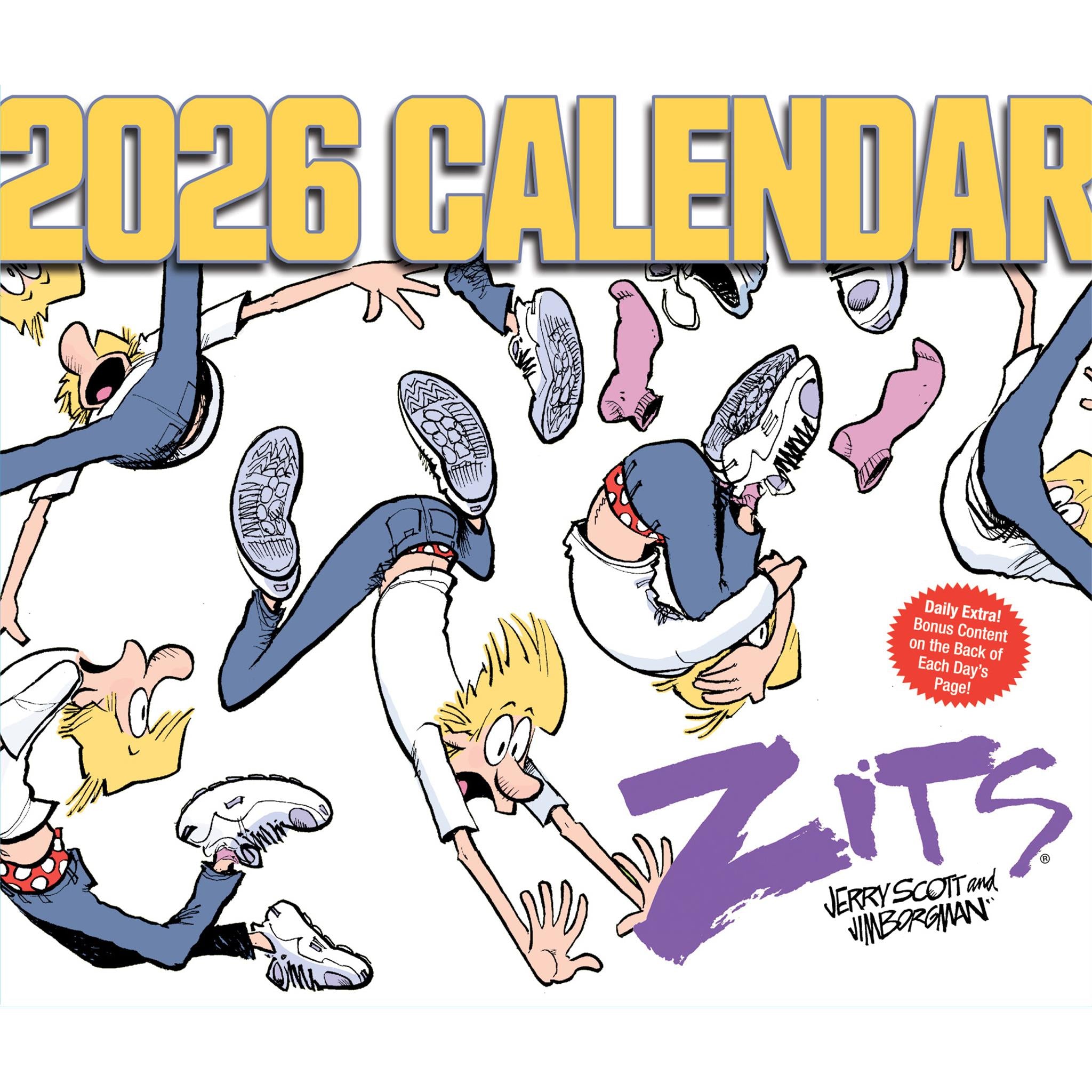 Calendrier de la boîte Zits 2026