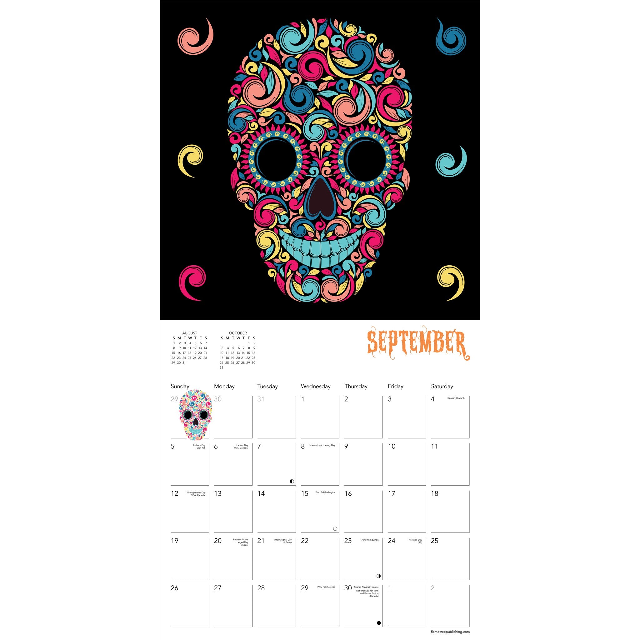 Sugar Skulls 2027 Wall Calendar - Online Only