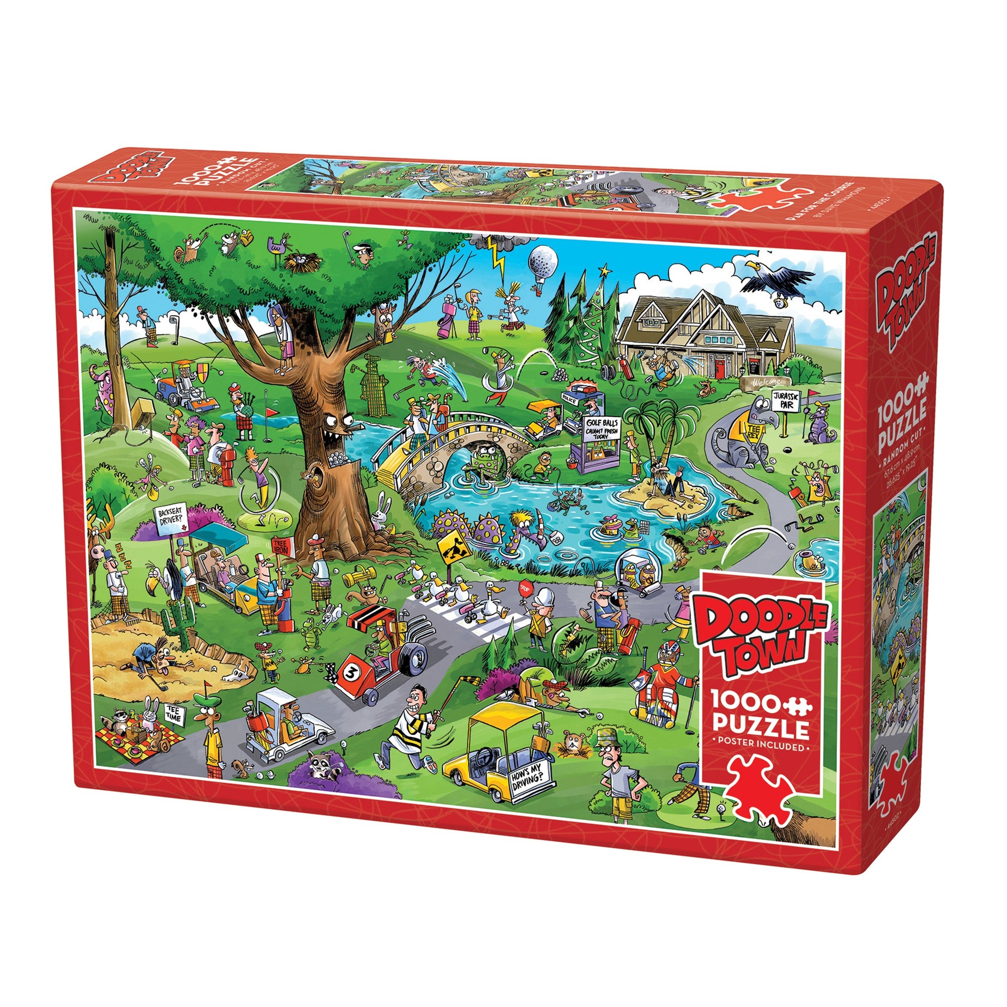 Puzzle DoodleTown Par for the Course de 1000 pièces - Disponible uniquement en ligne