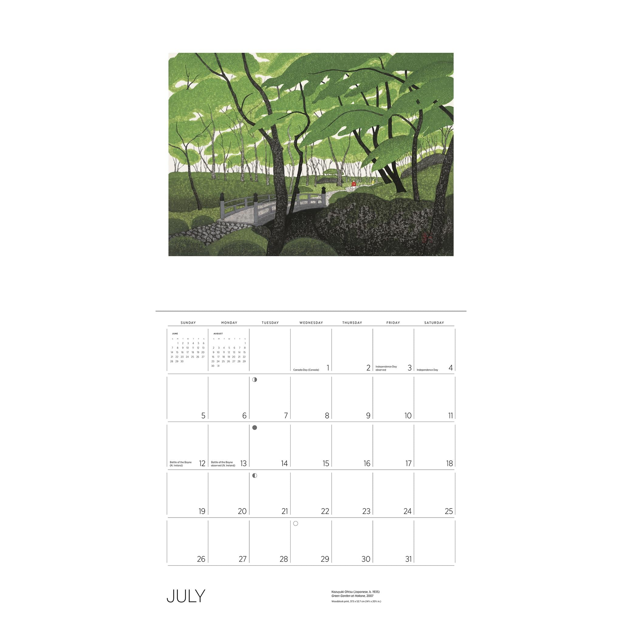 Calendrier mural Sérénité Kazuyuki Ohtsu 2026