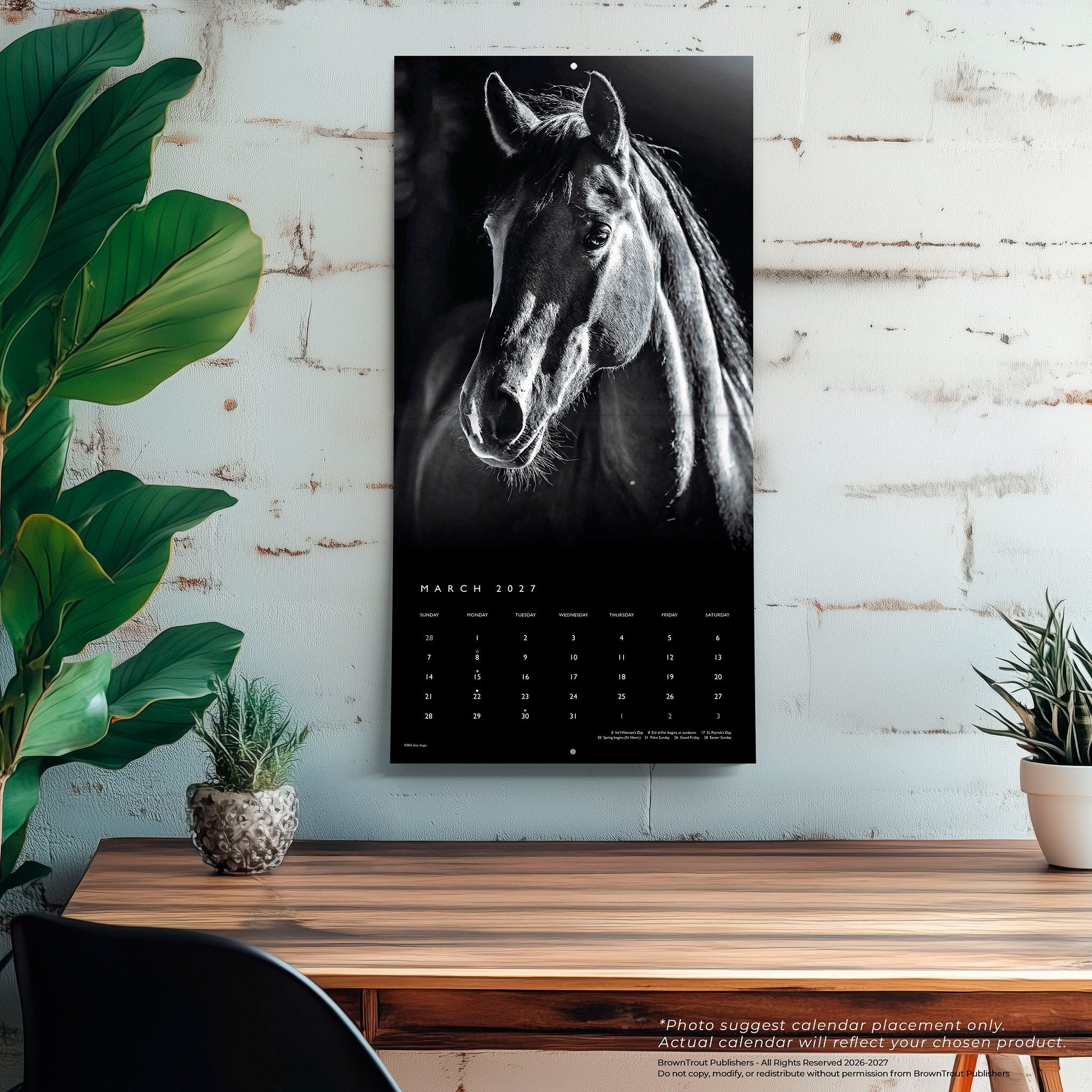 The Noble Horse 2027 Wall Calendar