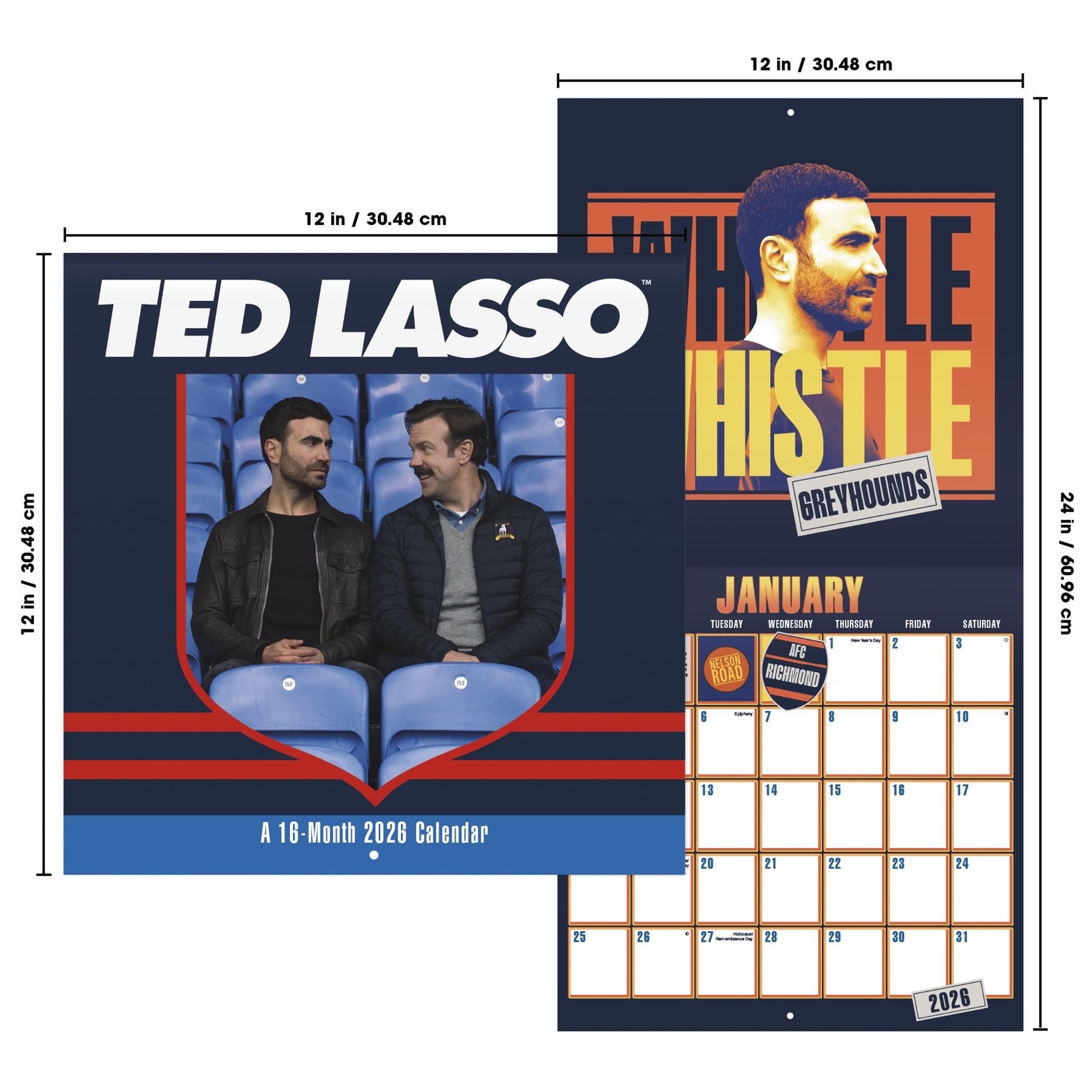 Ted Lasso 2026 Wall Calendar