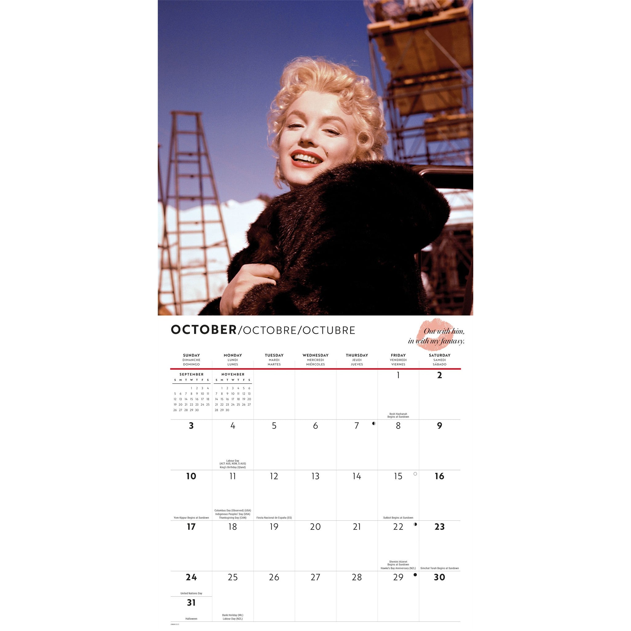 Marilyn Monroe 2027 Wall Calendar