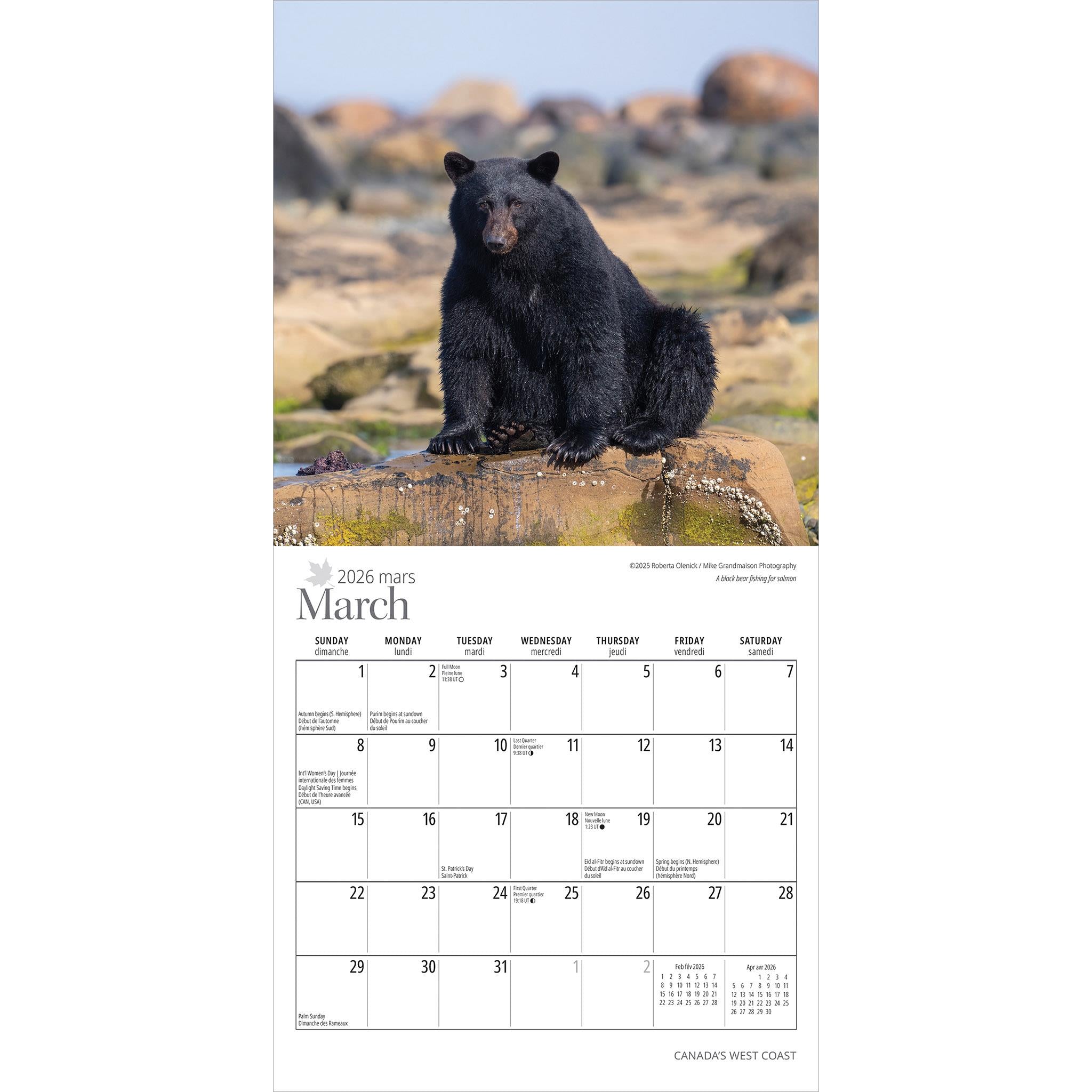Canadas West Coast 2026 Mini Calendar - Online Only