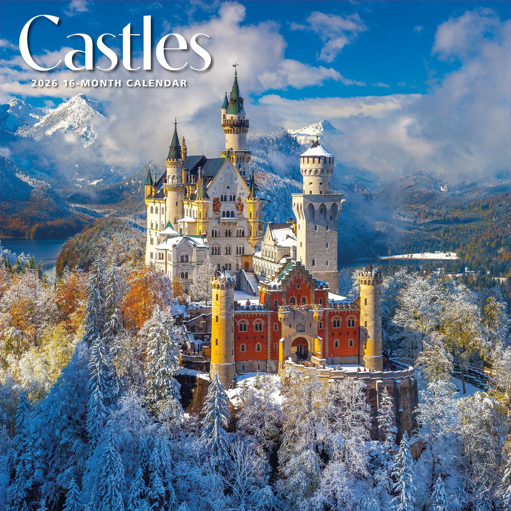 Calendrier mural Châteaux 2026