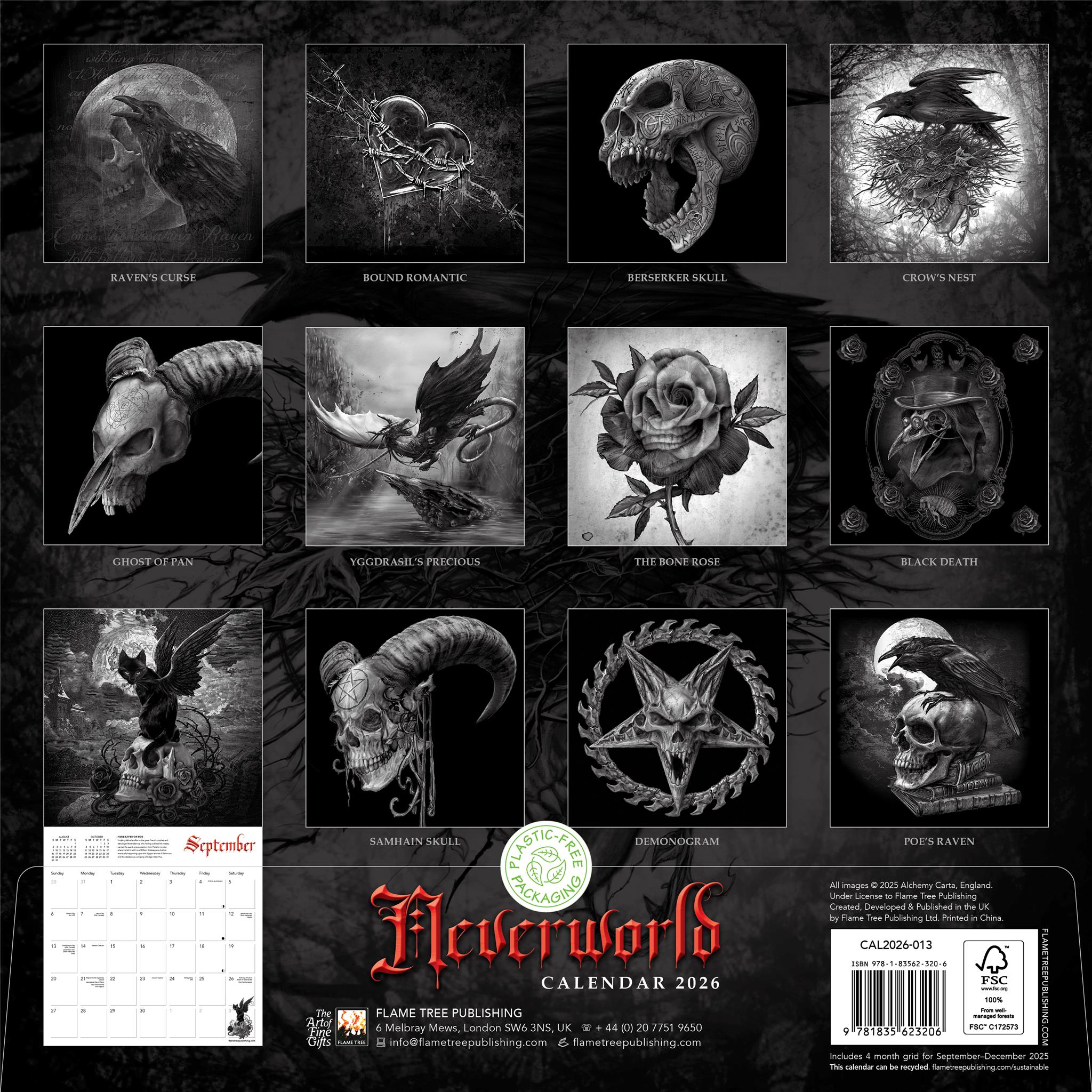 Calendrier mural Alchemy: Neverworld 2026 - Disponible uniquement en ligne