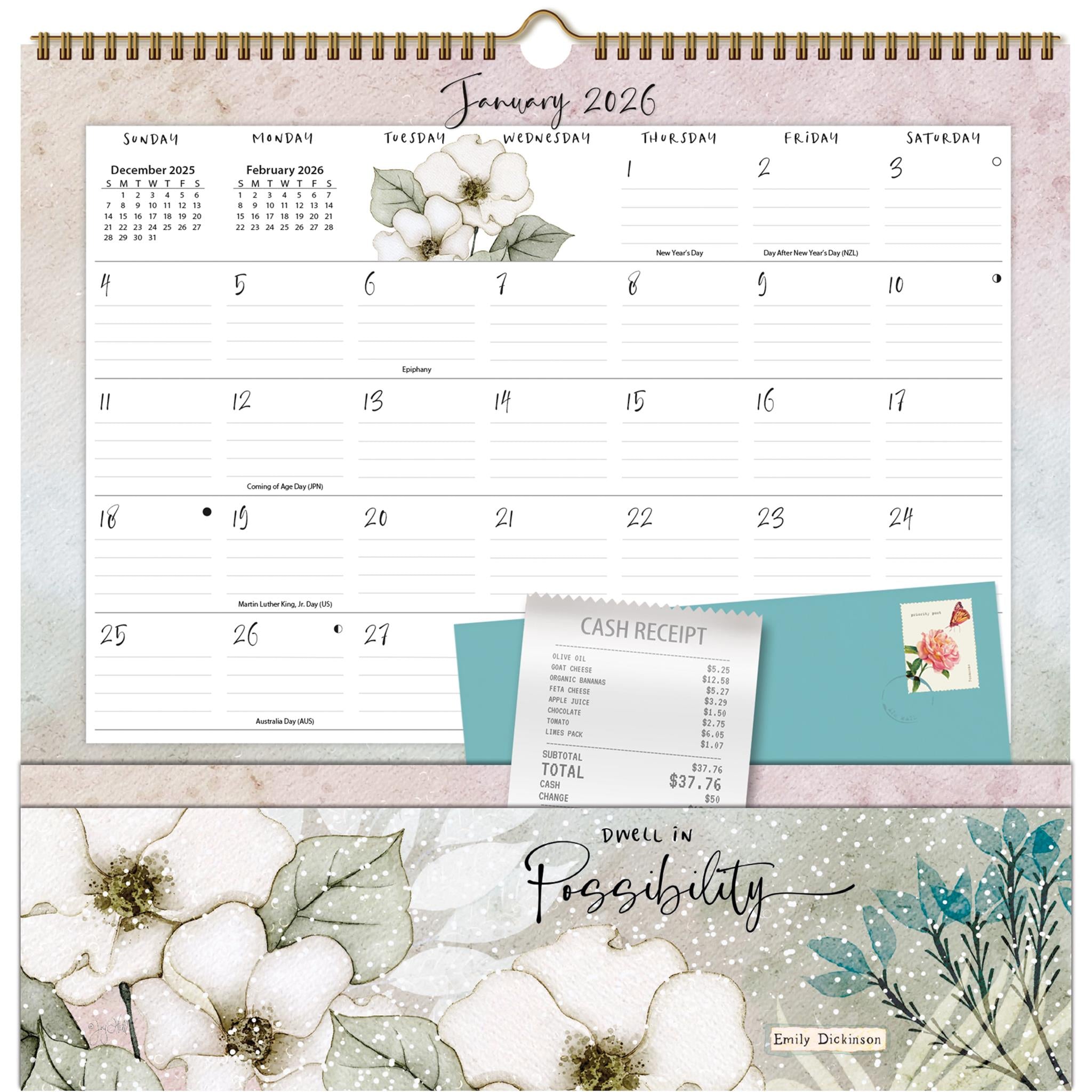 Calendrier mural Country Pleasures 2026 Note Nook - Disponible uniquement en ligne