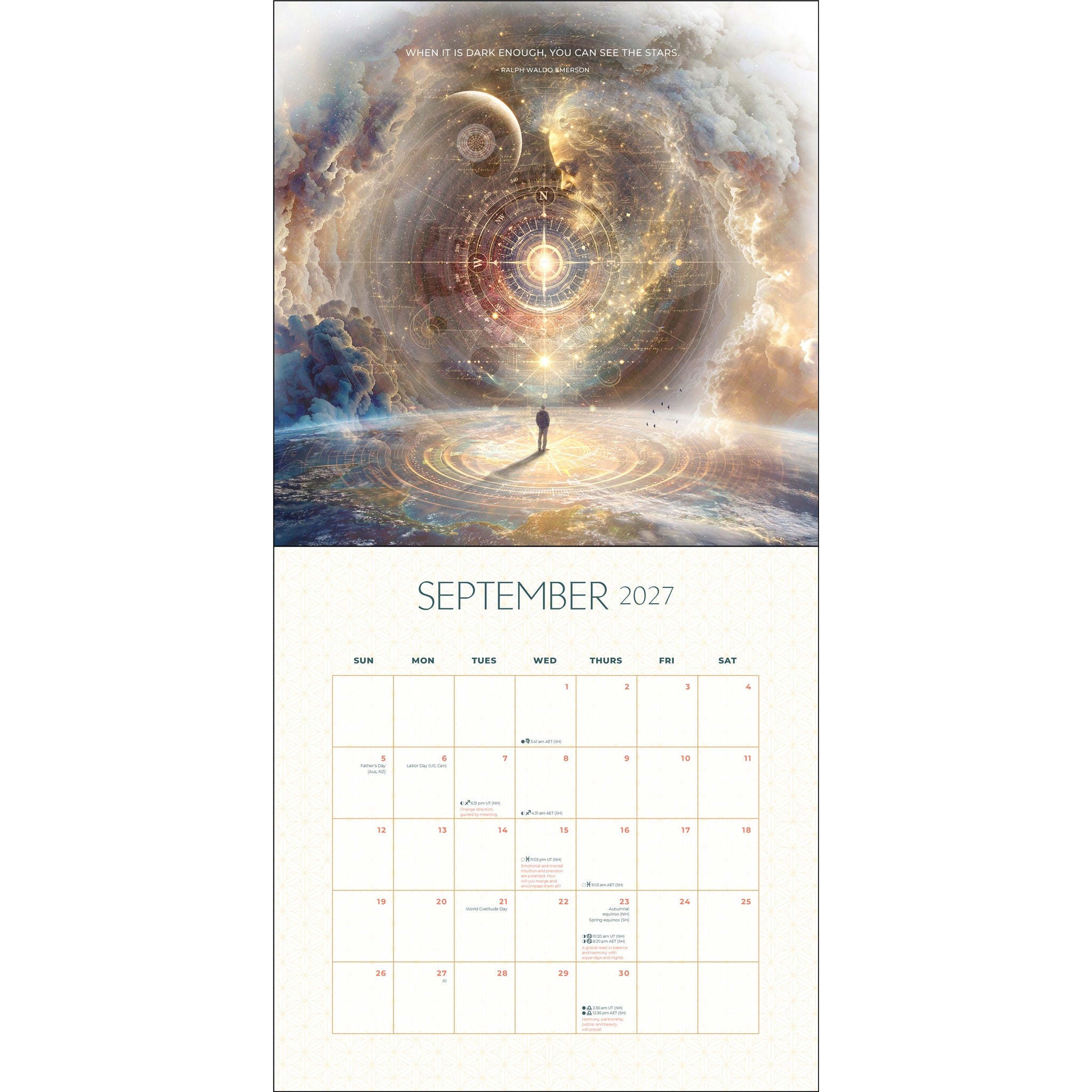 Calendrier mural Lune 2027