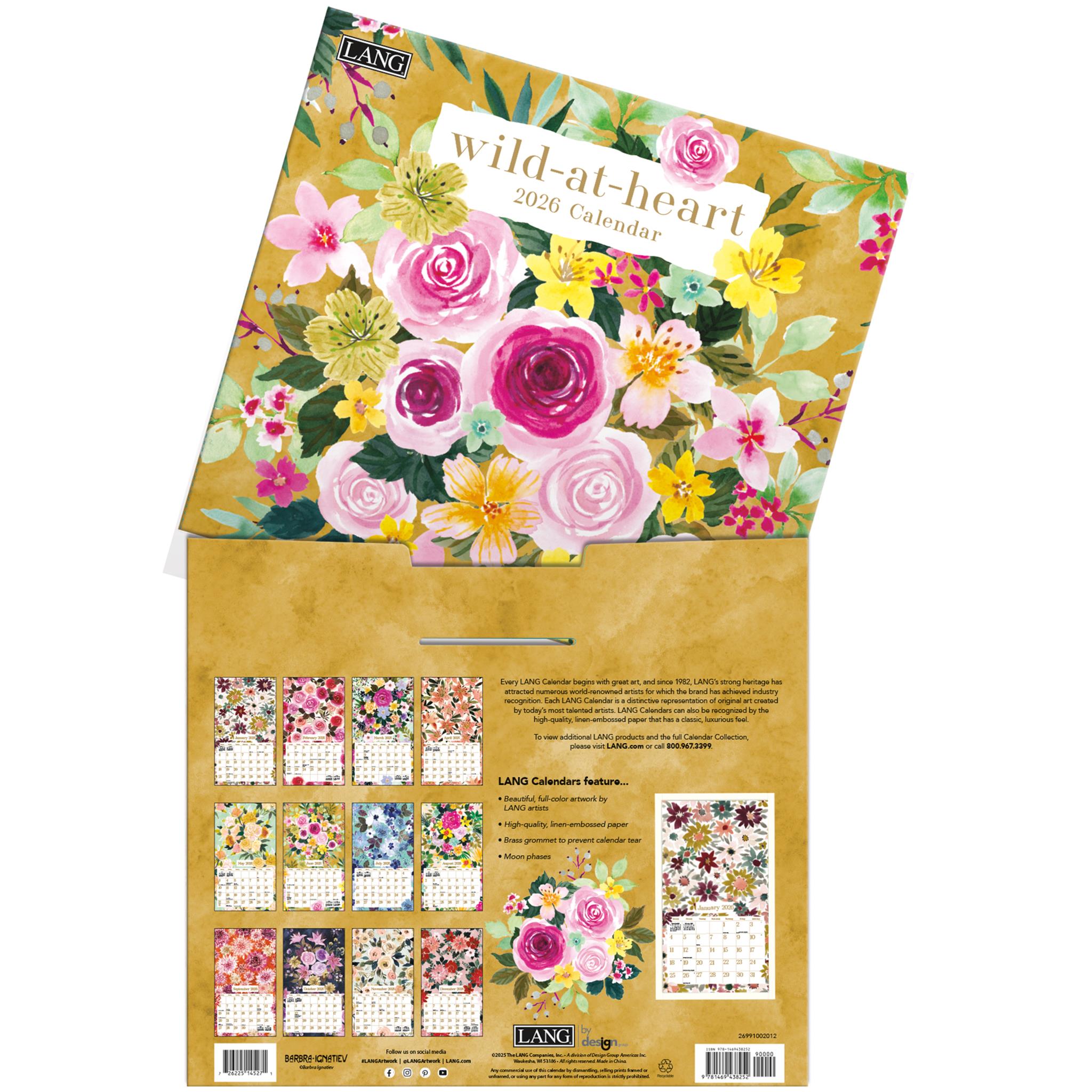 Wild At Heart 2026 Wall Calendar - Online Only