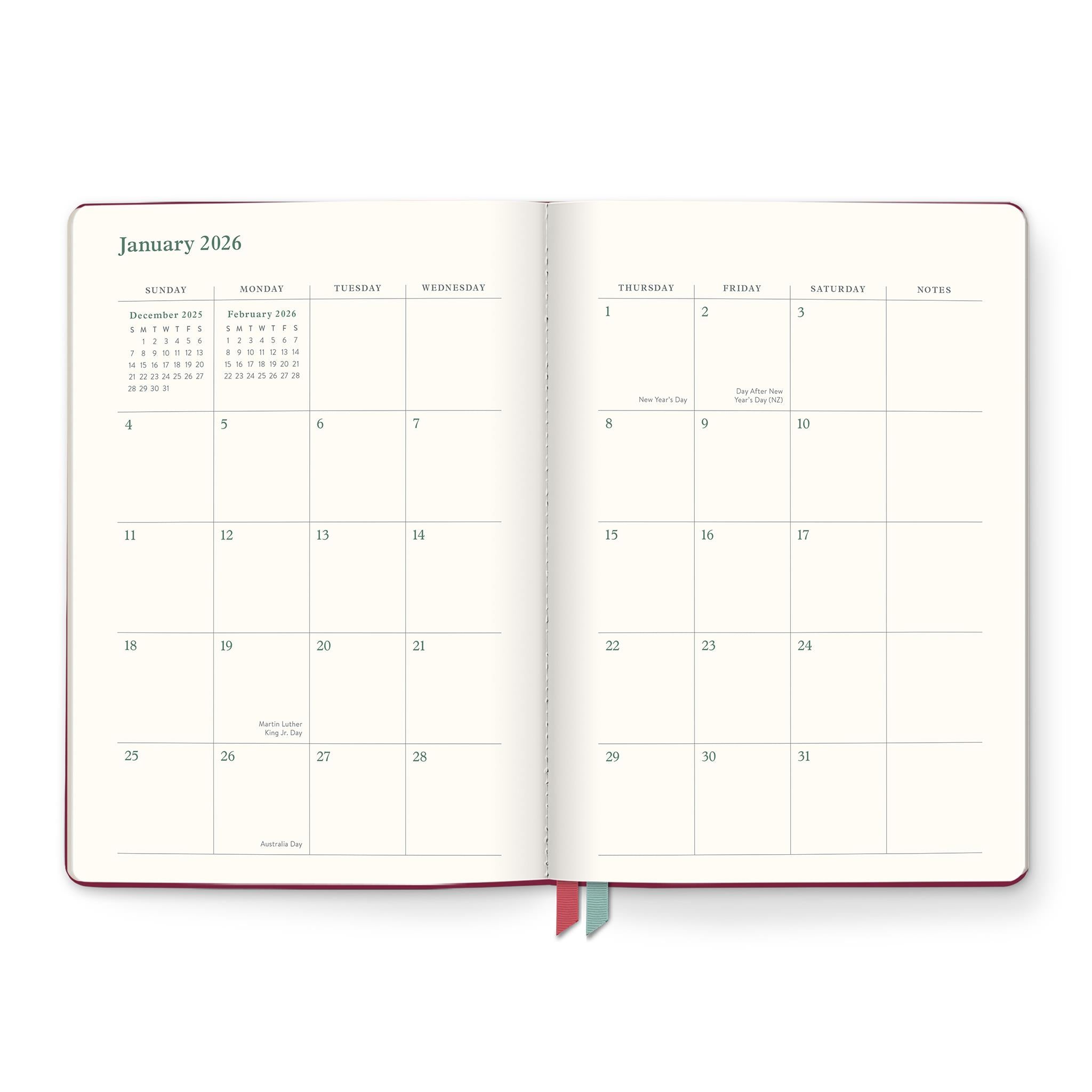 Age of Romance Clara Clothbound 2025-2026 Engagement Calendar