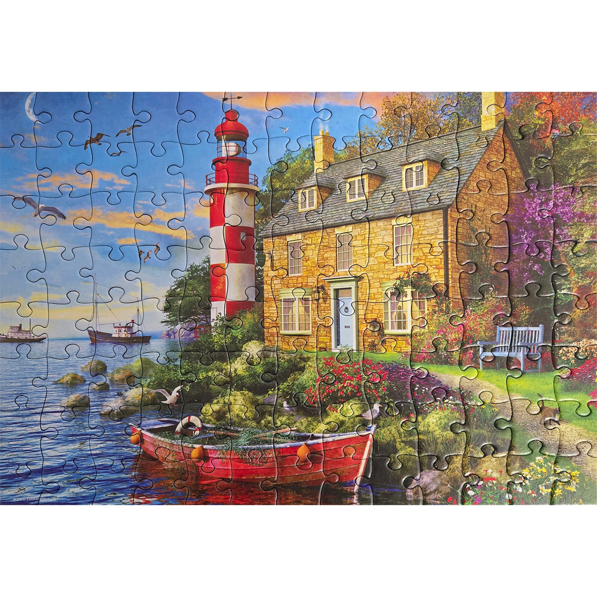 Le phare du chalet - Puzzle de 104 pièces
