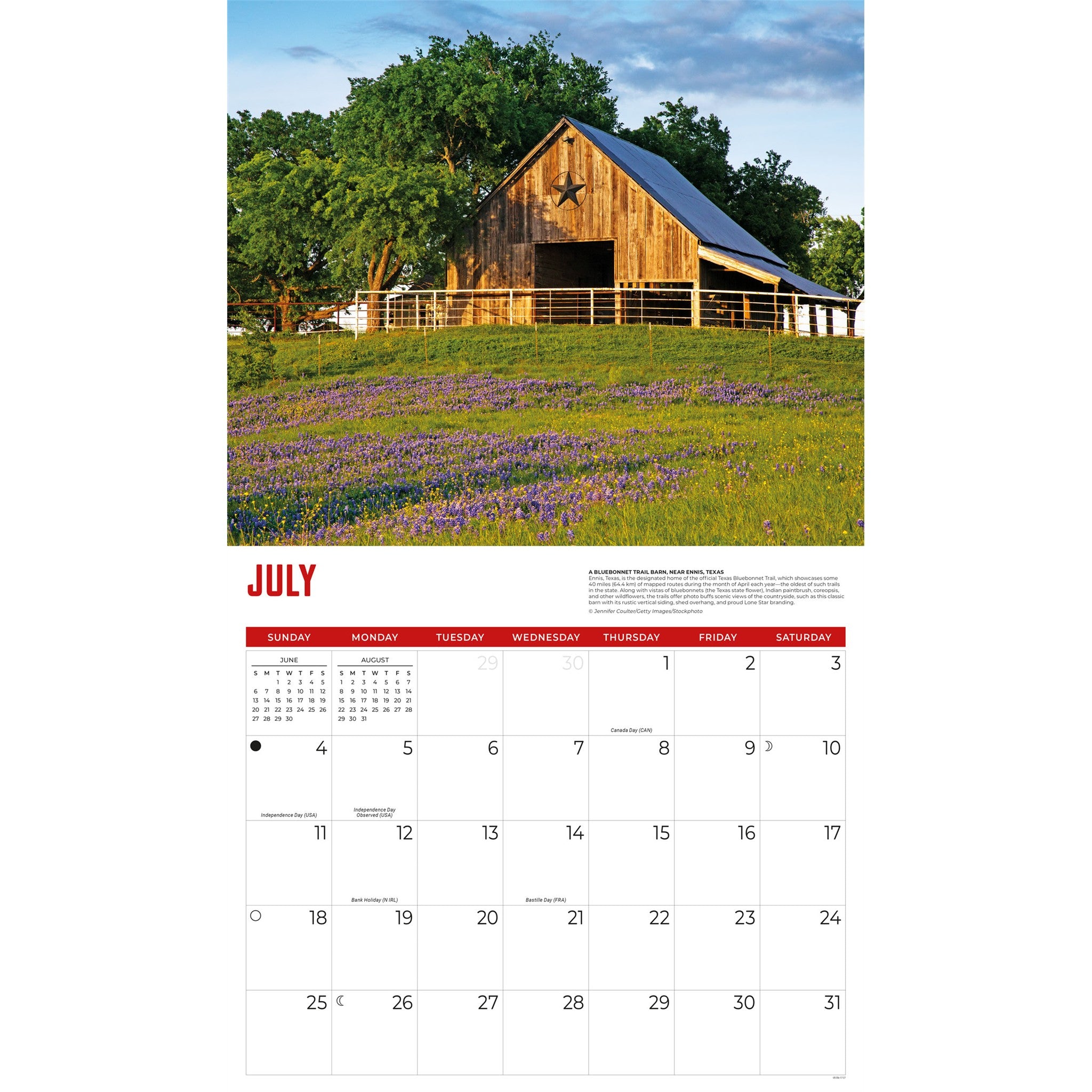 Calendrier mural 2027 – Granges