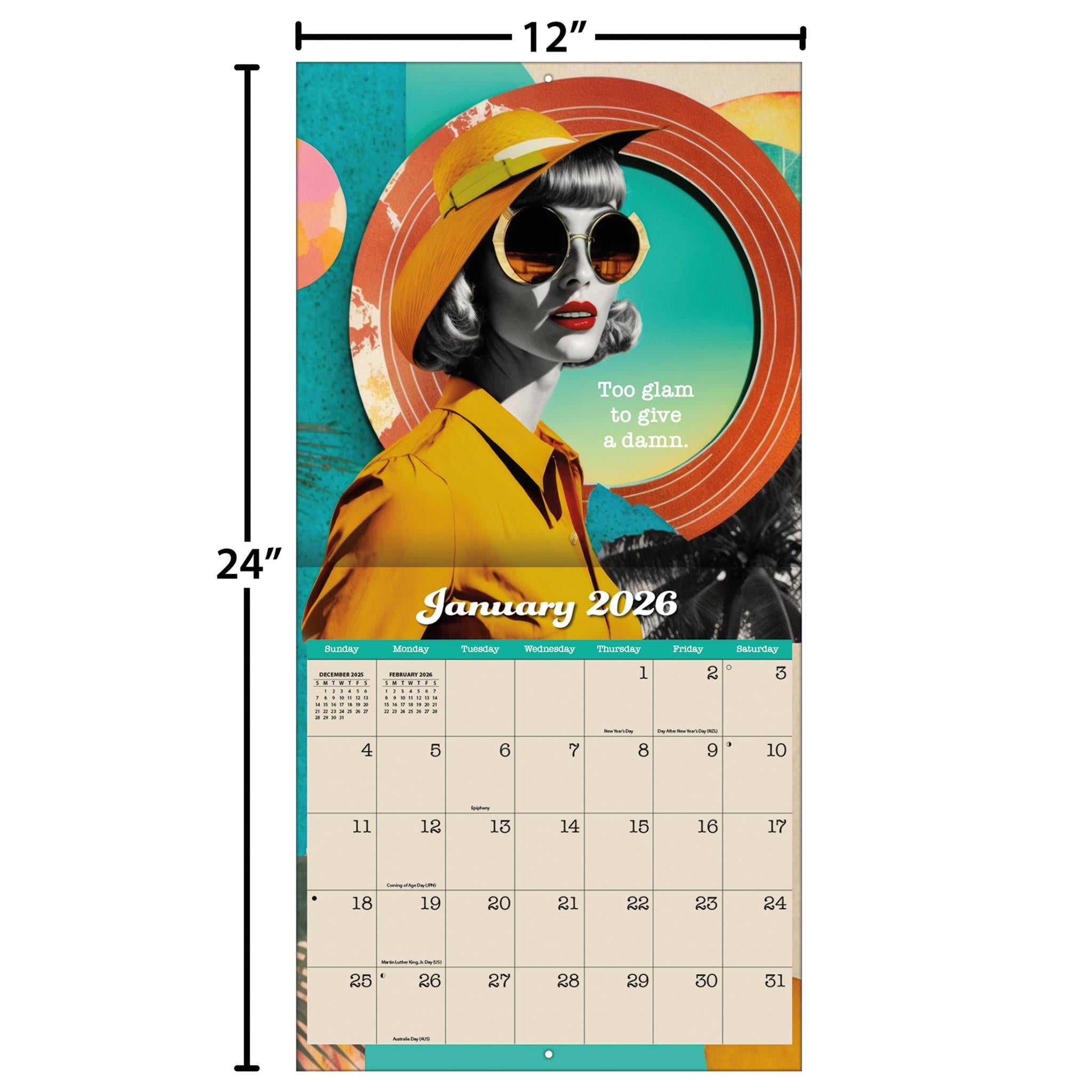 Calendrier mural Bitch Please 2026 - Disponible uniquement en ligne