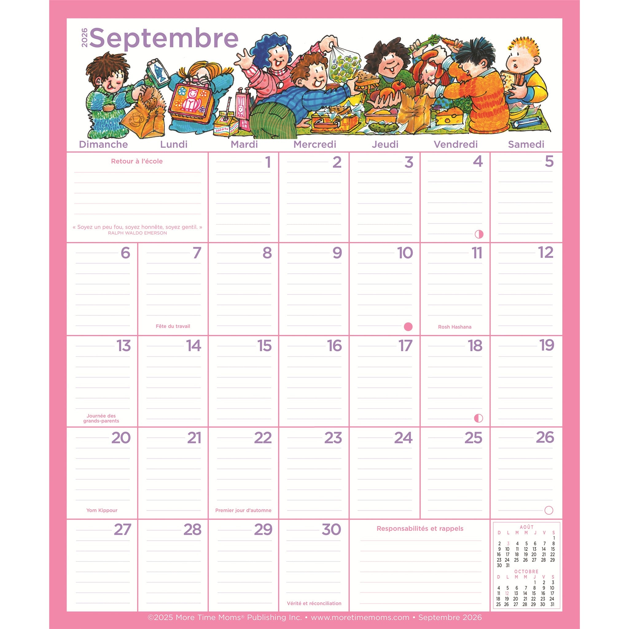 Memo Frigo 2027 Calendrier Mural (French)