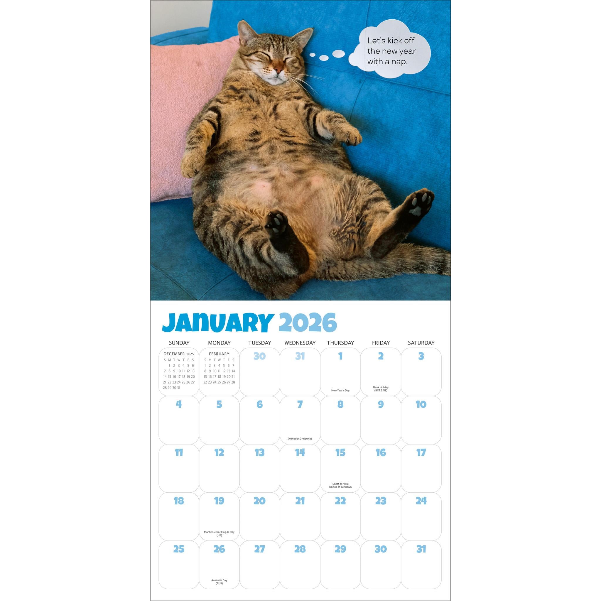 Calendrier mural Chonkers 2026