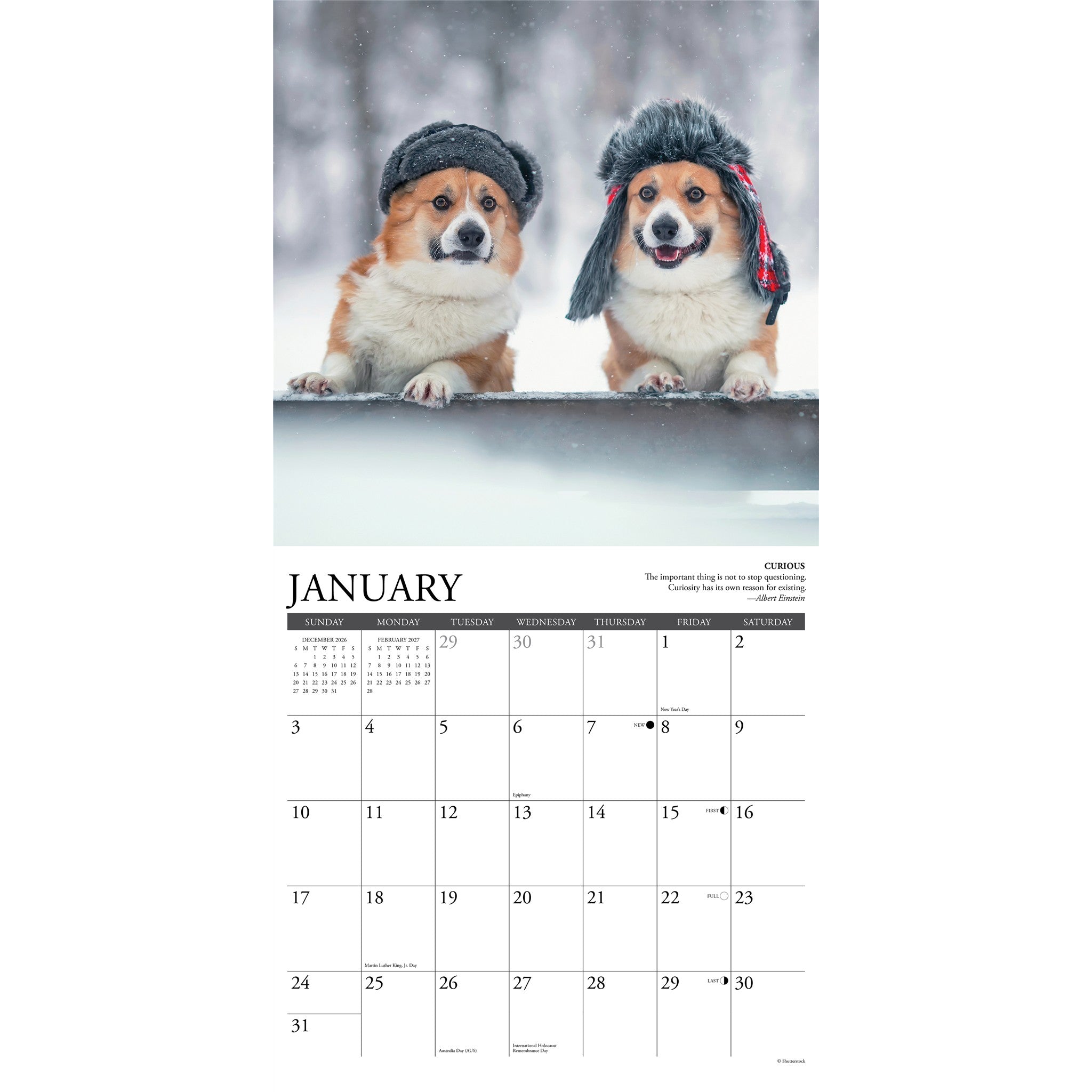 Corgi Rules 2027 Wall Calendar - Online Only