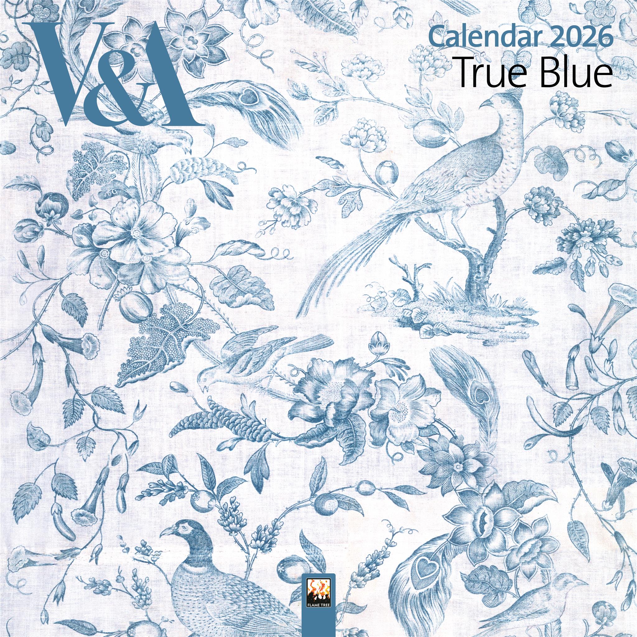 Calendrier mural True Blue 2026 du V&A – Disponible uniquement en ligne